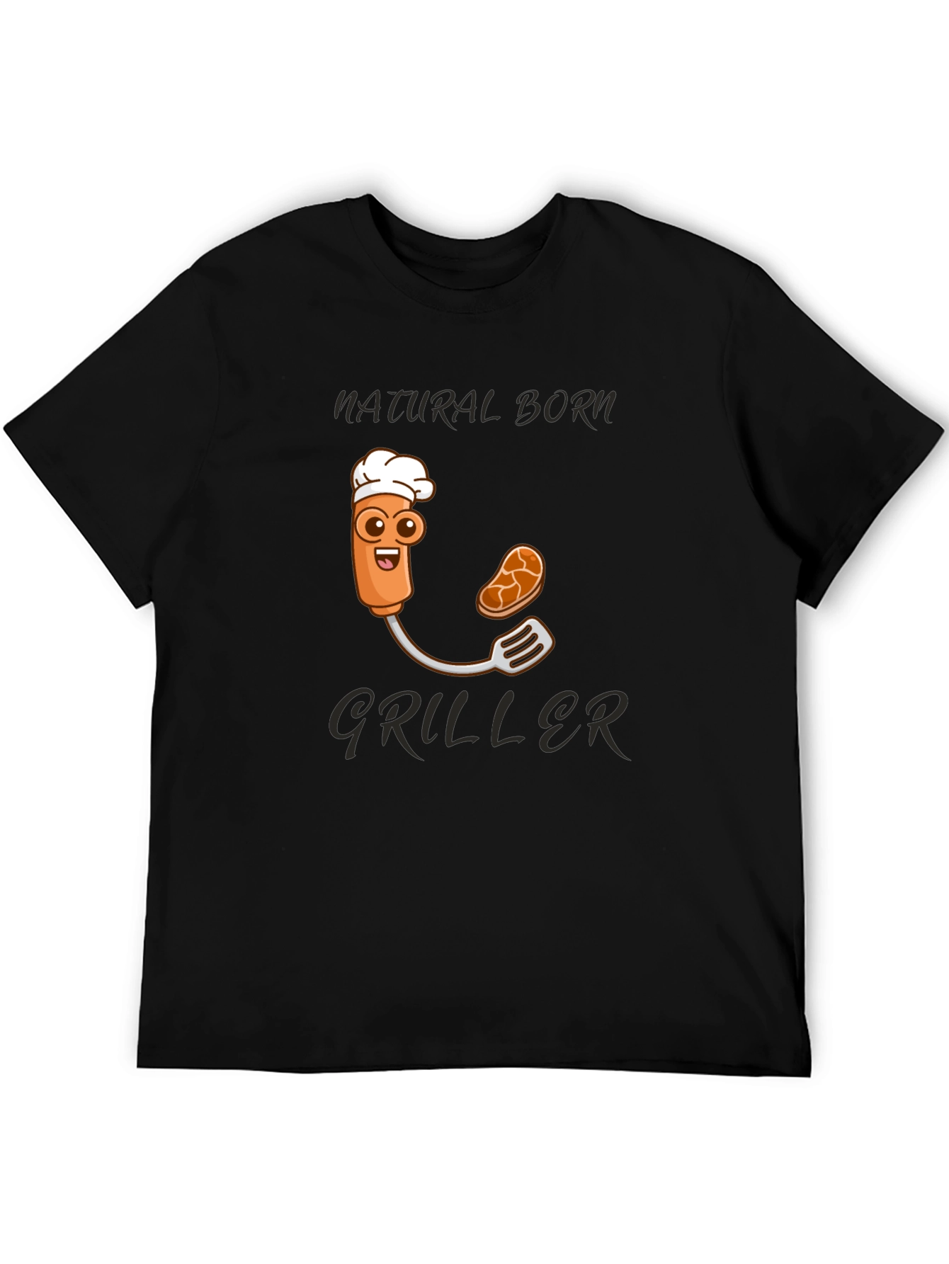 Natural Born Griller T-Shirt - Funny BBQ Design