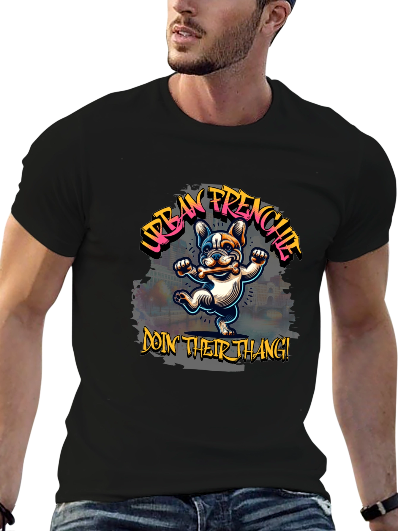 Urban Frenchie Graphic T-Shirt