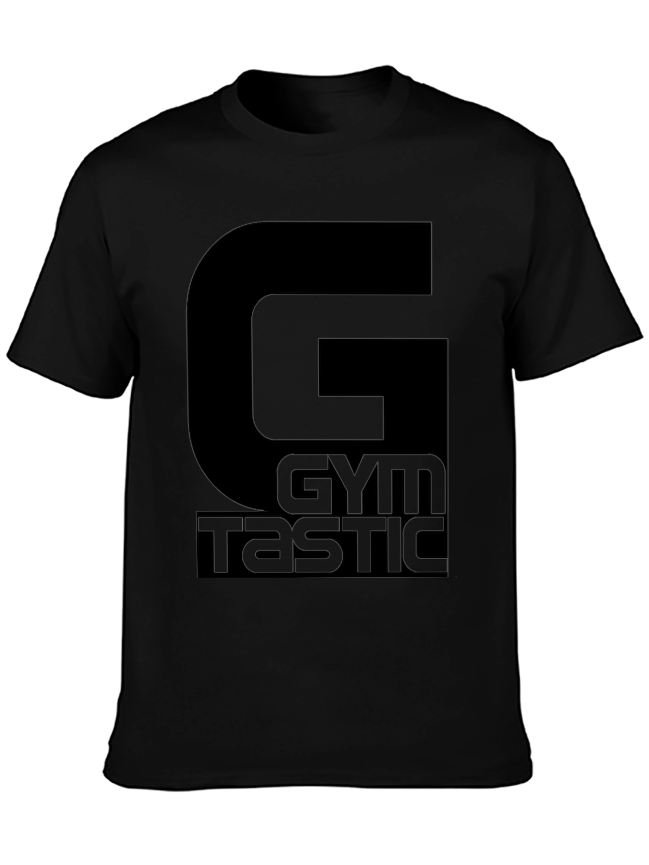 Mens Black Gymtastic Graphic T-Shirt