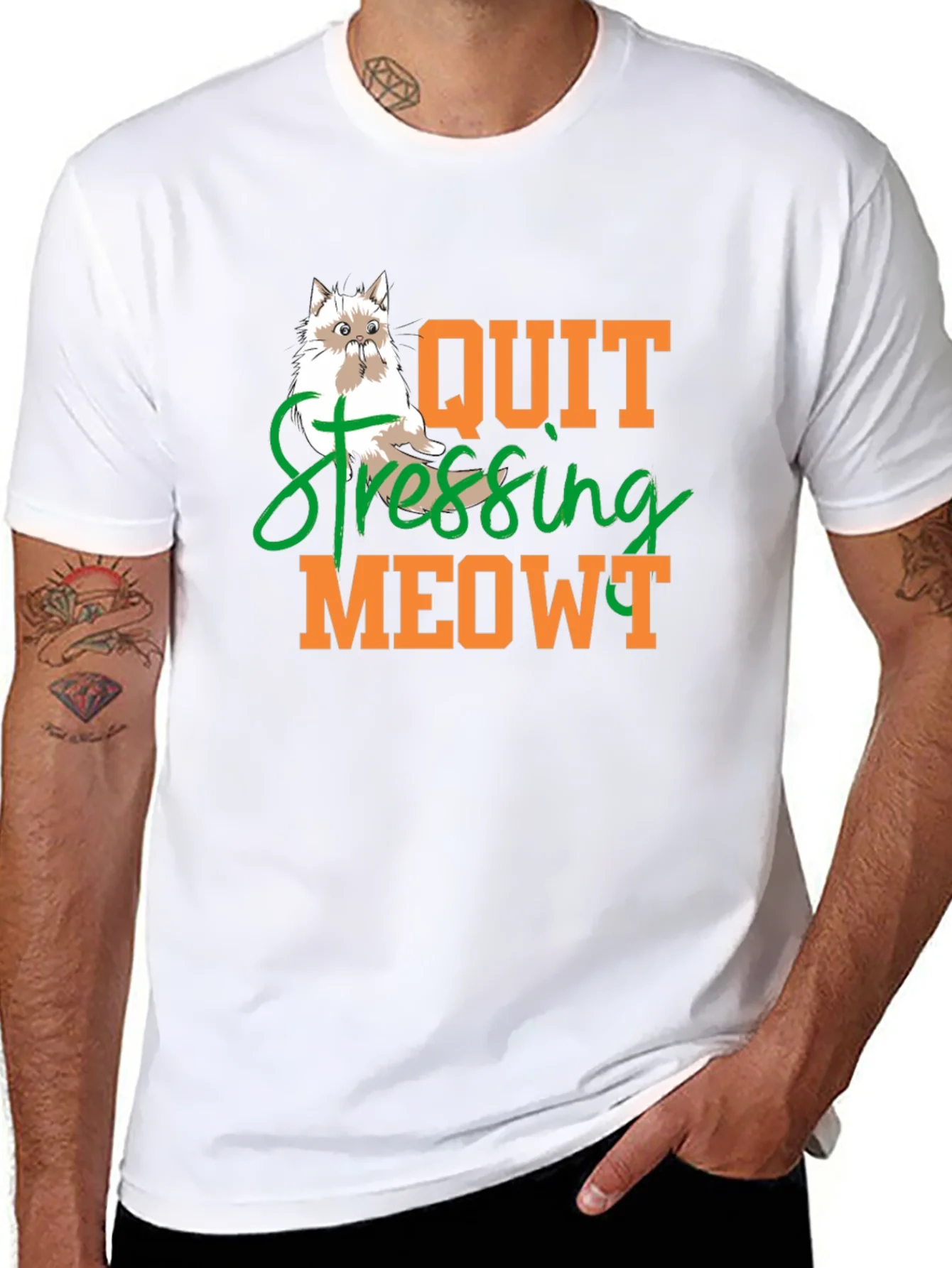 Quit Stressing Meowt Cat T-Shirt