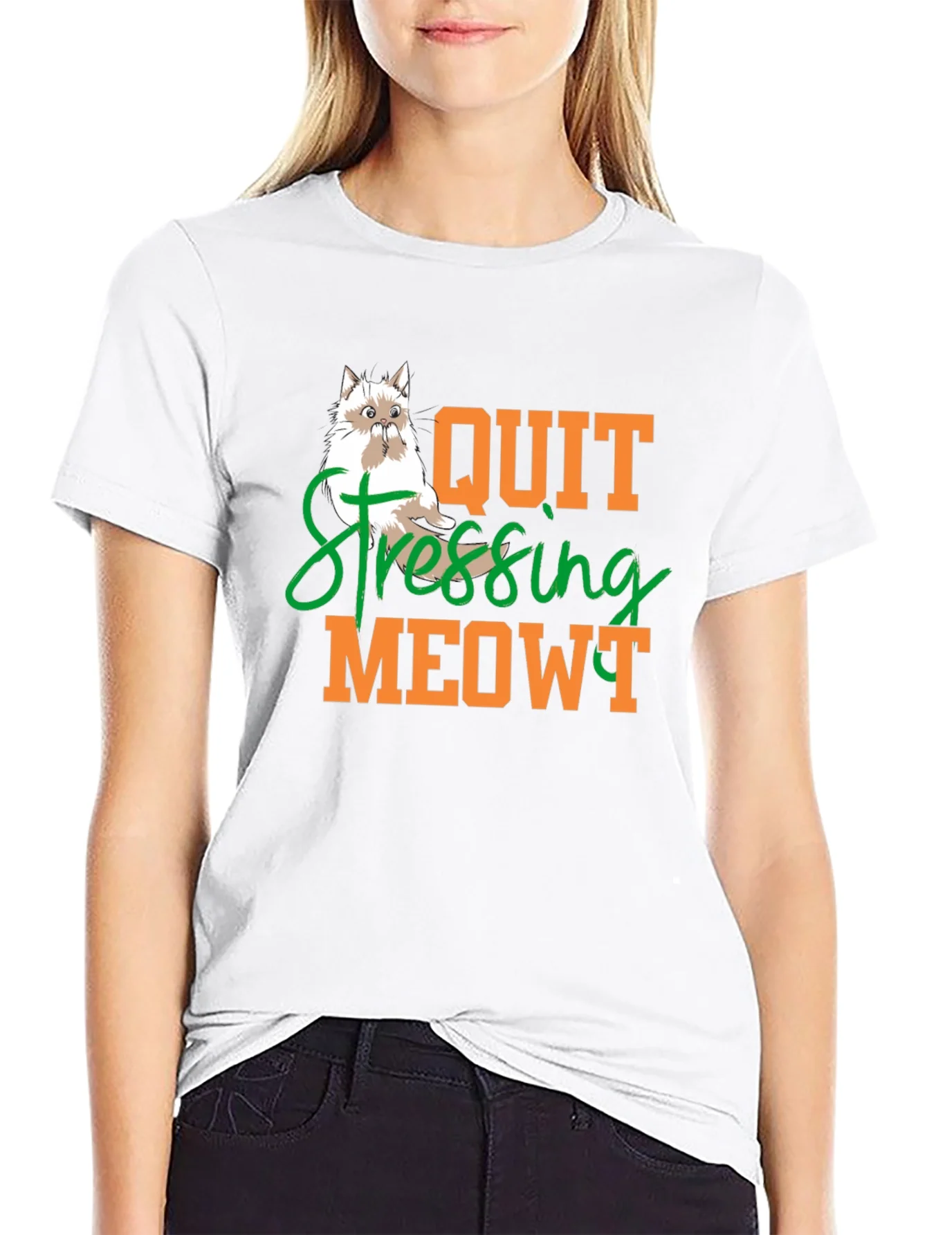 Quit Stressing Meowt Cat T-Shirt