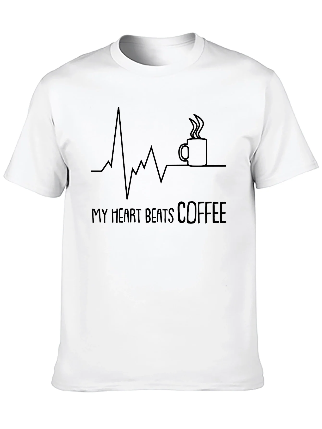 My Heart Beats Coffee Graphic Tee