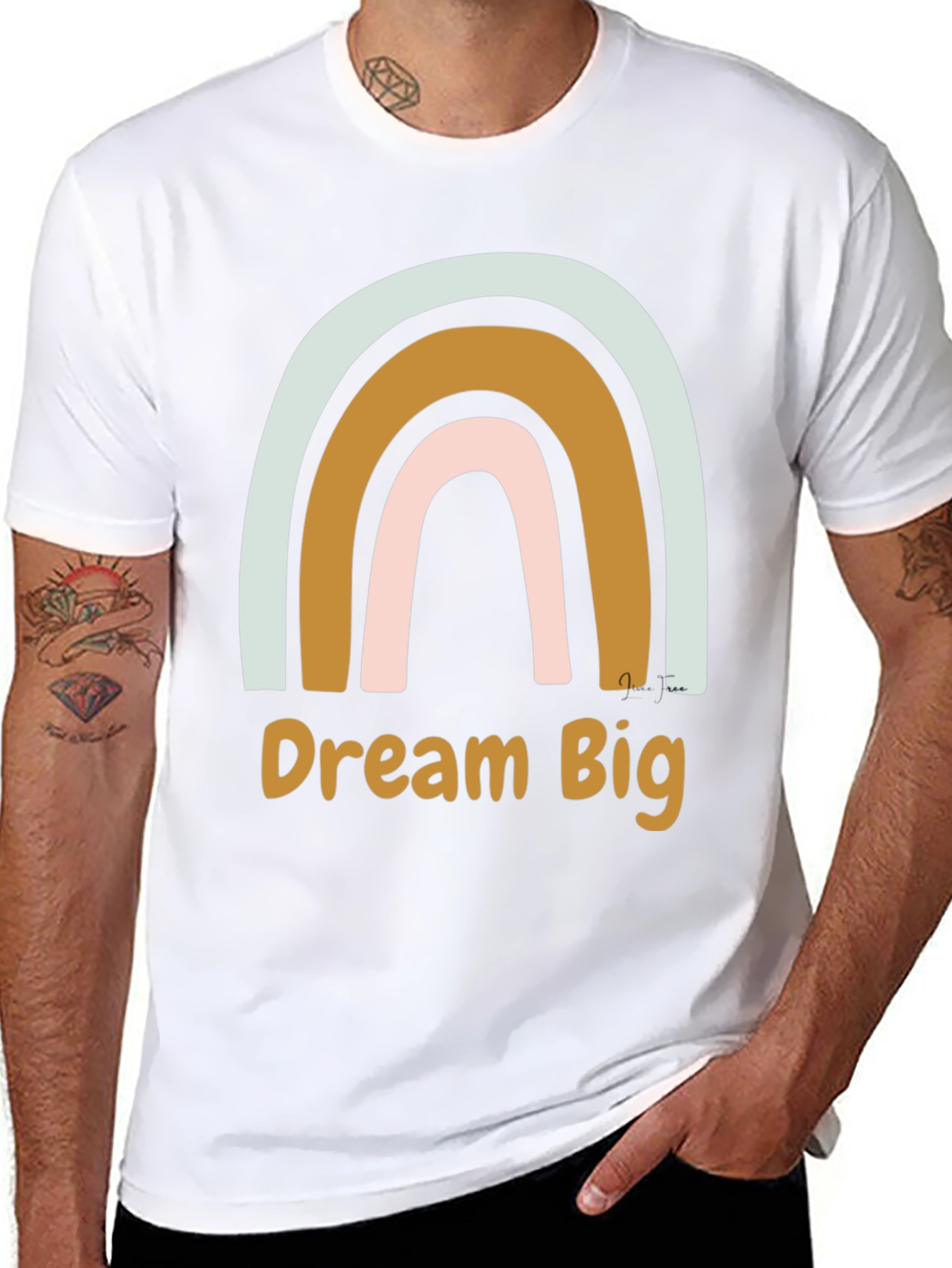 Dream Big Rainbow Graphic Tee - Unisex