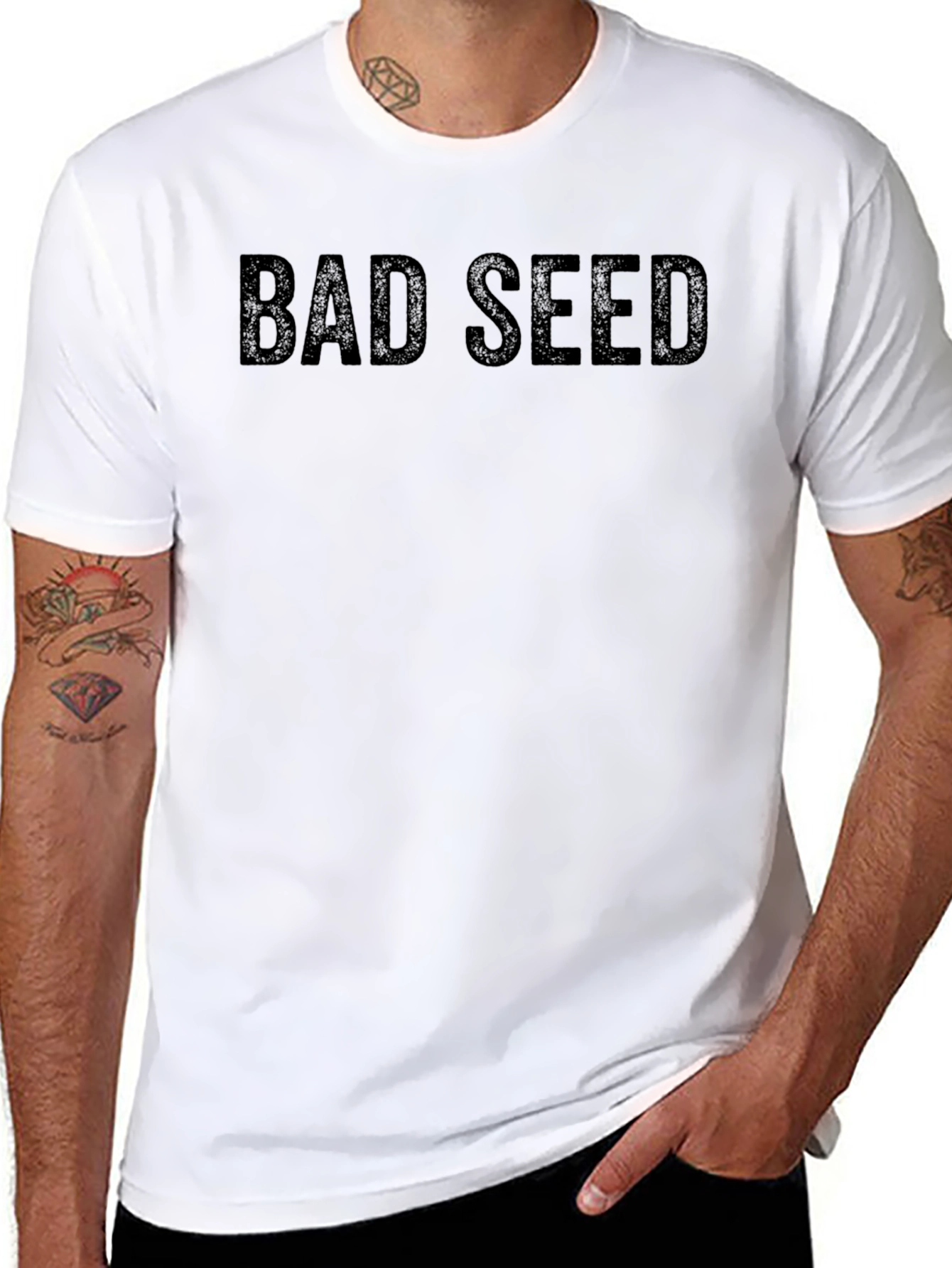 Bad Seed Black Graphic Tee - Mens Casual Wear