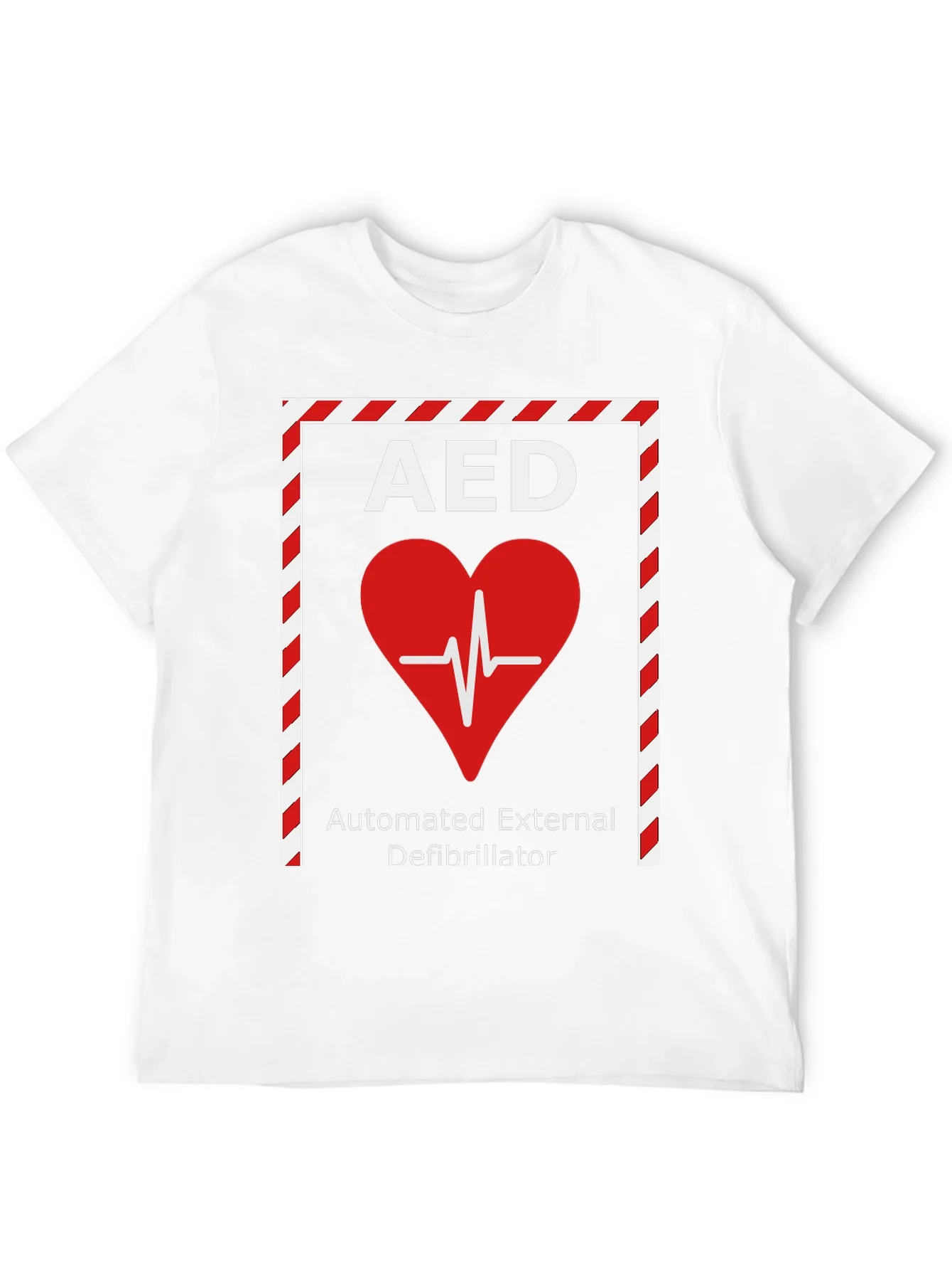 AED Heartbeat T-Shirt - Automated External Defibrillator Design