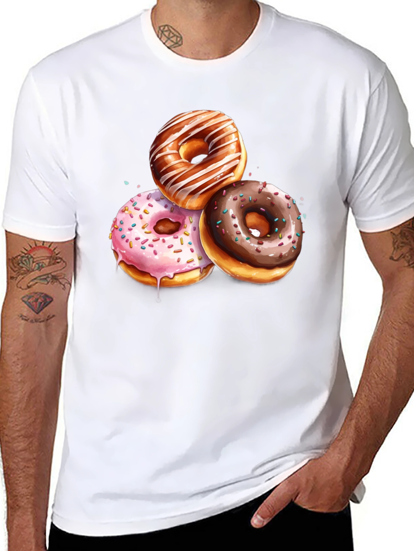 Donut Lover Graphic Tee - Sweet Treat Shirt