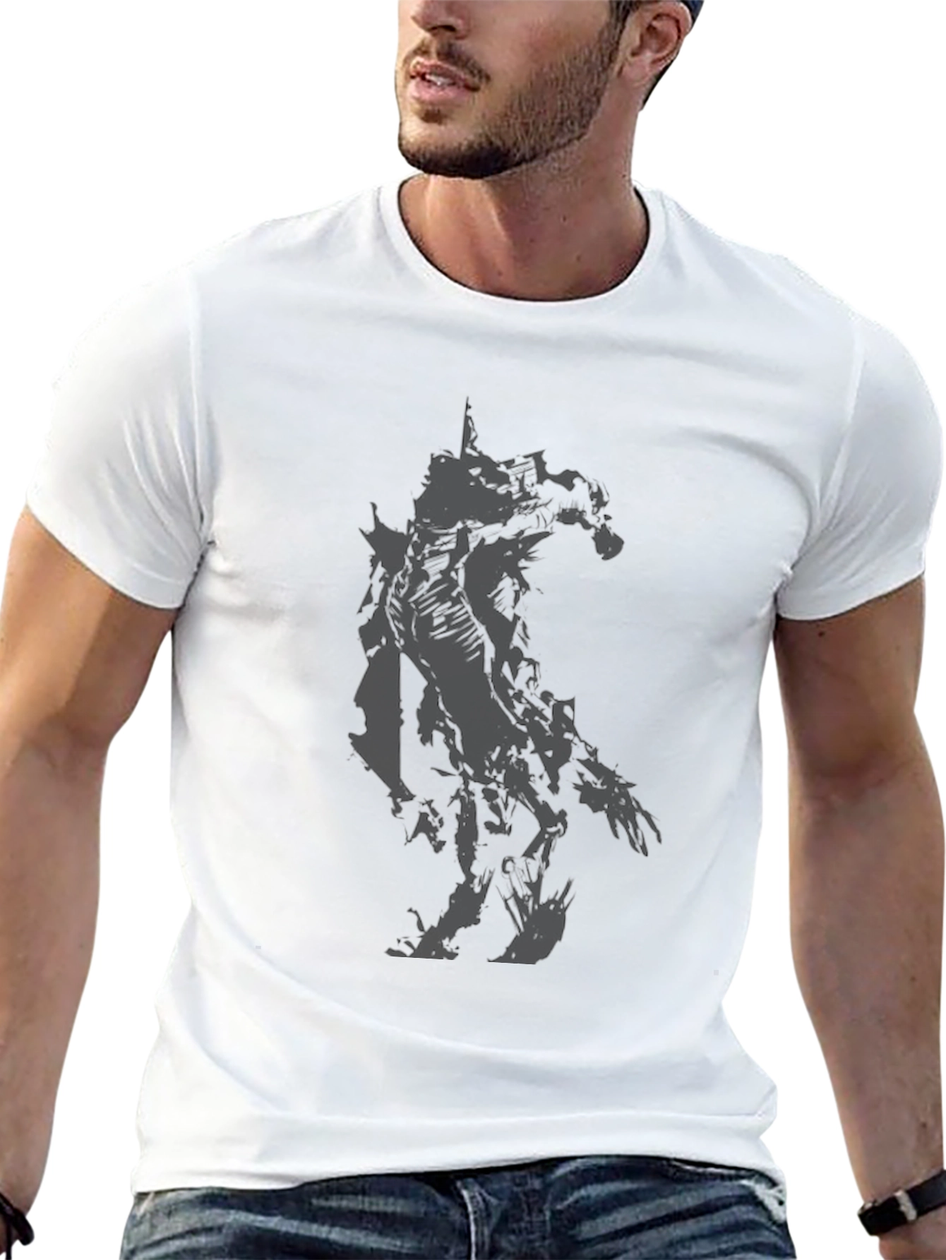 Dark Robot Graphic Tee - Mens Black T-Shirt