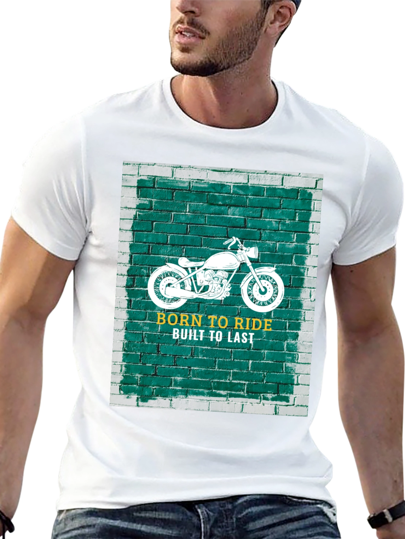Born to Ride Black Graphic T-Shirt