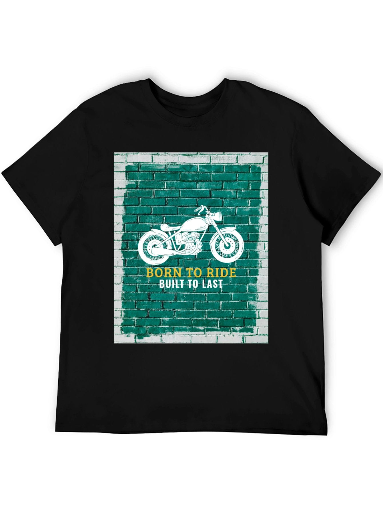 Born to Ride Black Graphic T-Shirt