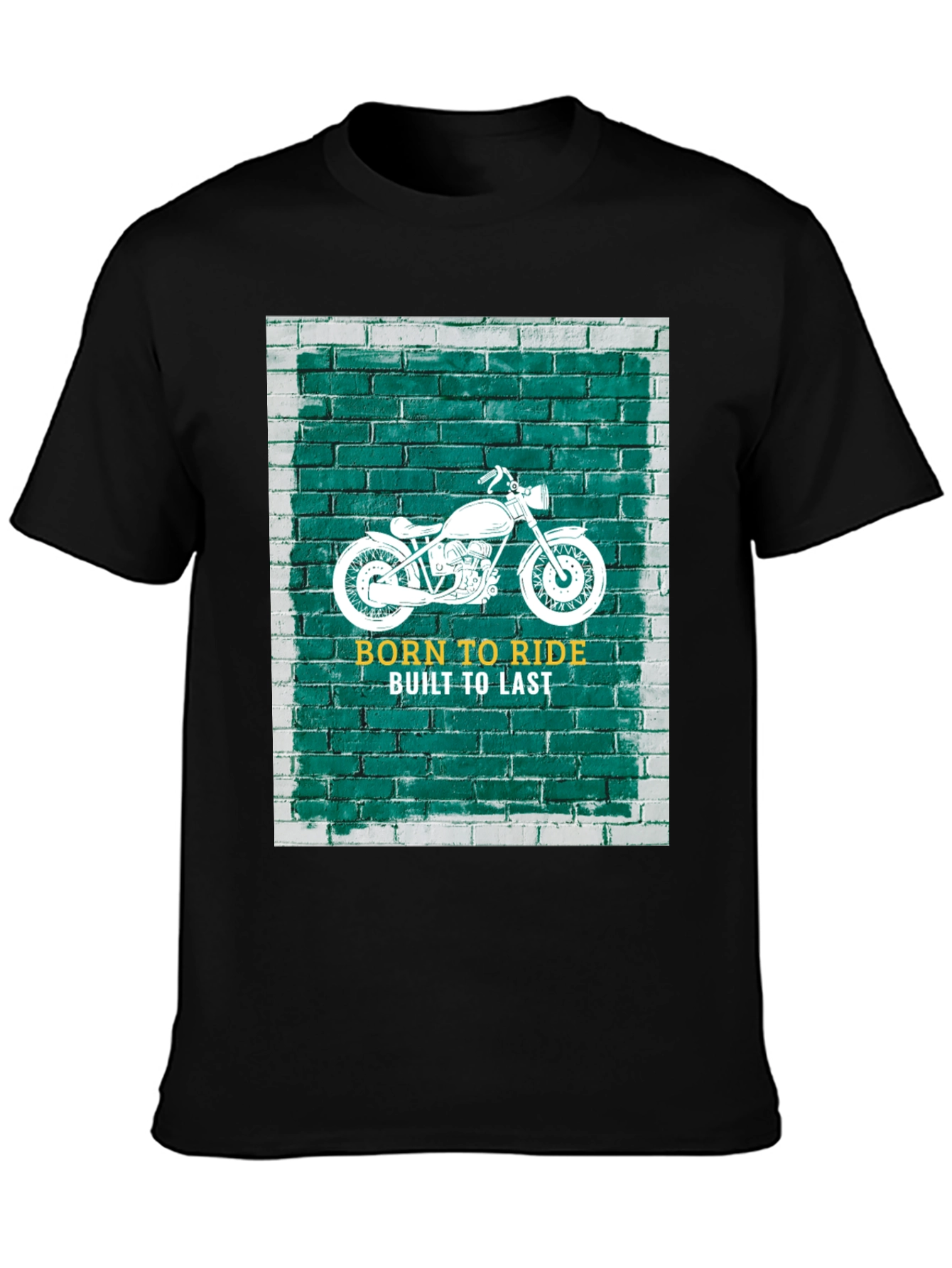 Born to Ride Black Graphic T-Shirt