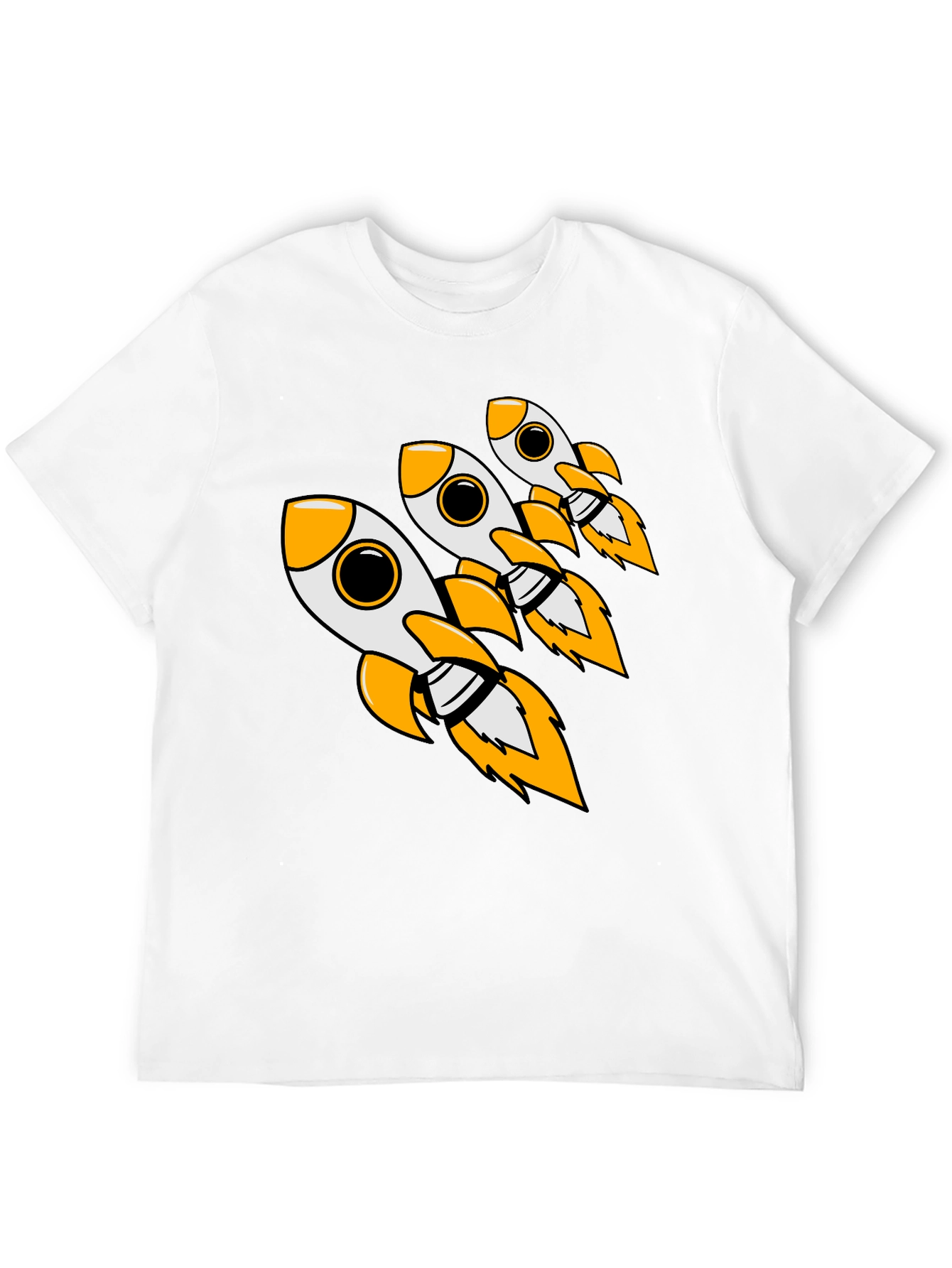 Rocket Launch T-Shirt - Black Cotton Blend