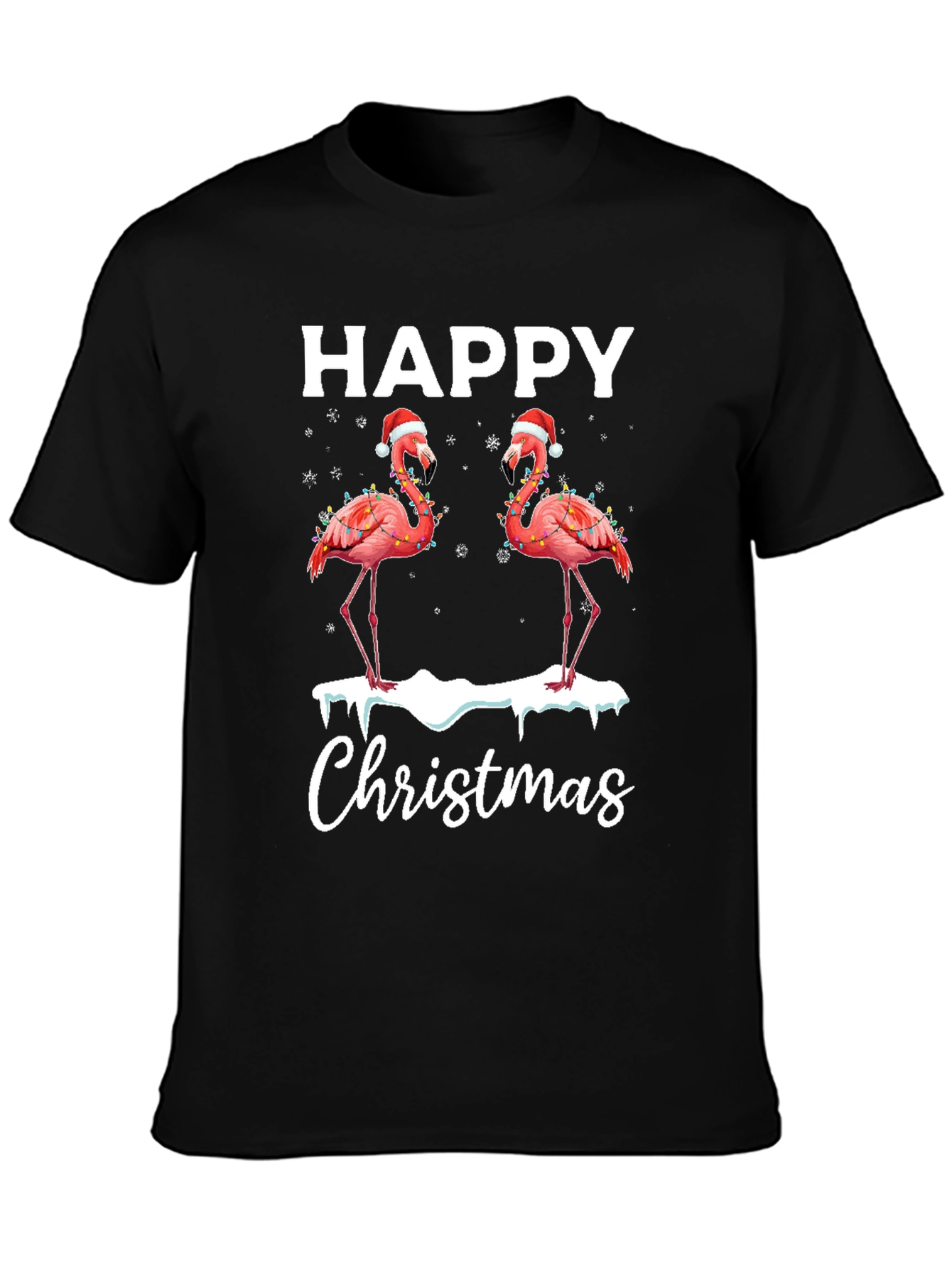Happy Christmas Flamingo T-Shirt