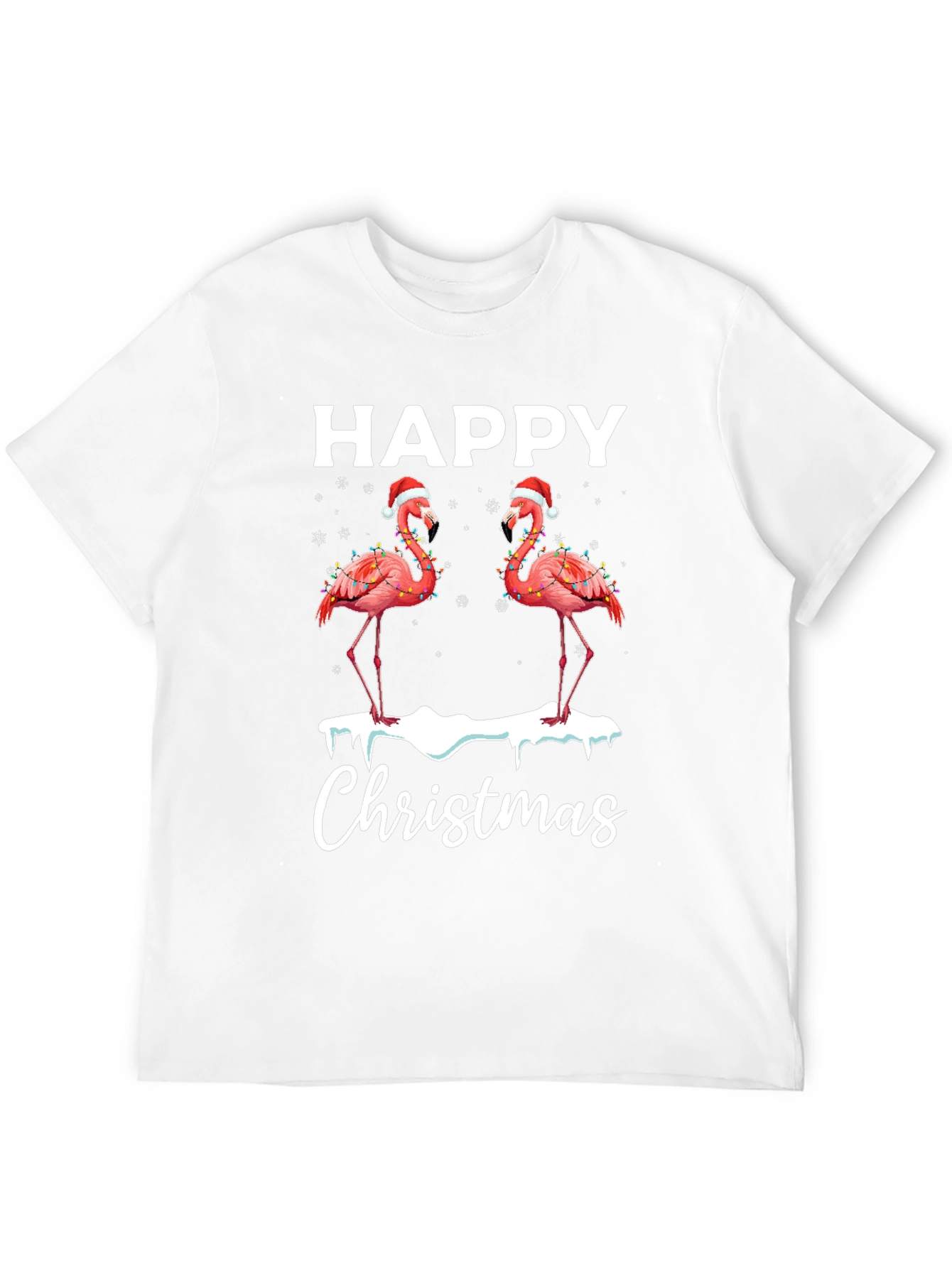 Happy Christmas Flamingo T-Shirt