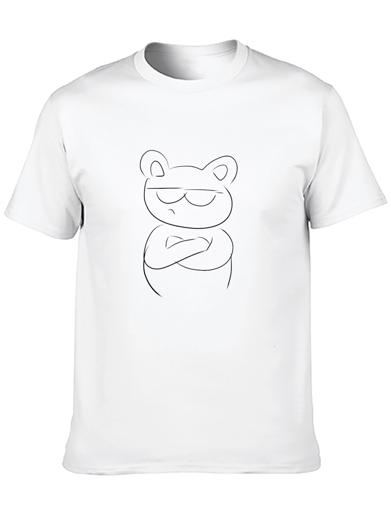 Cool Bear Graphic Tee - Black Cotton Blend
