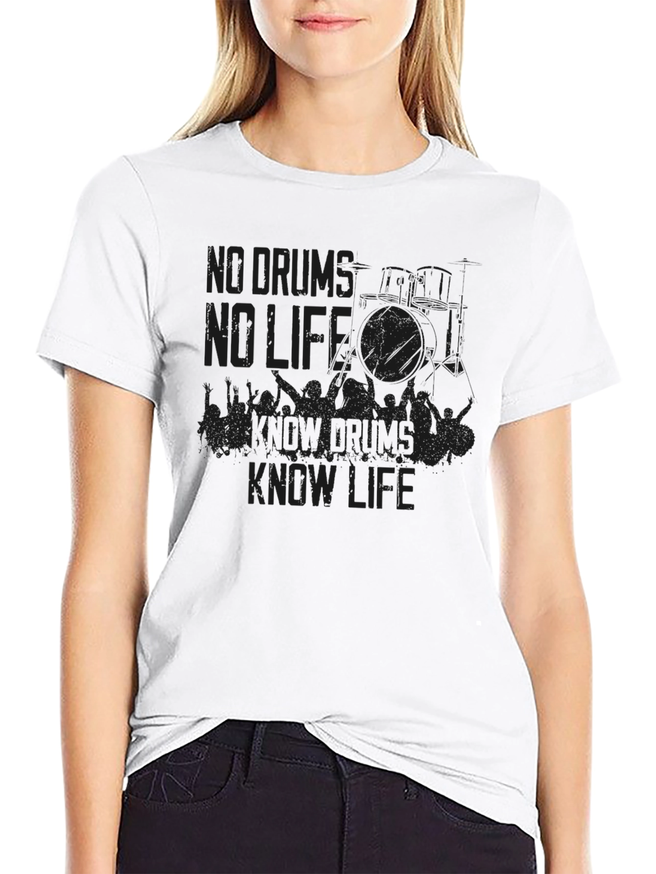 No Drums No Life T-Shirt - Musician Tee