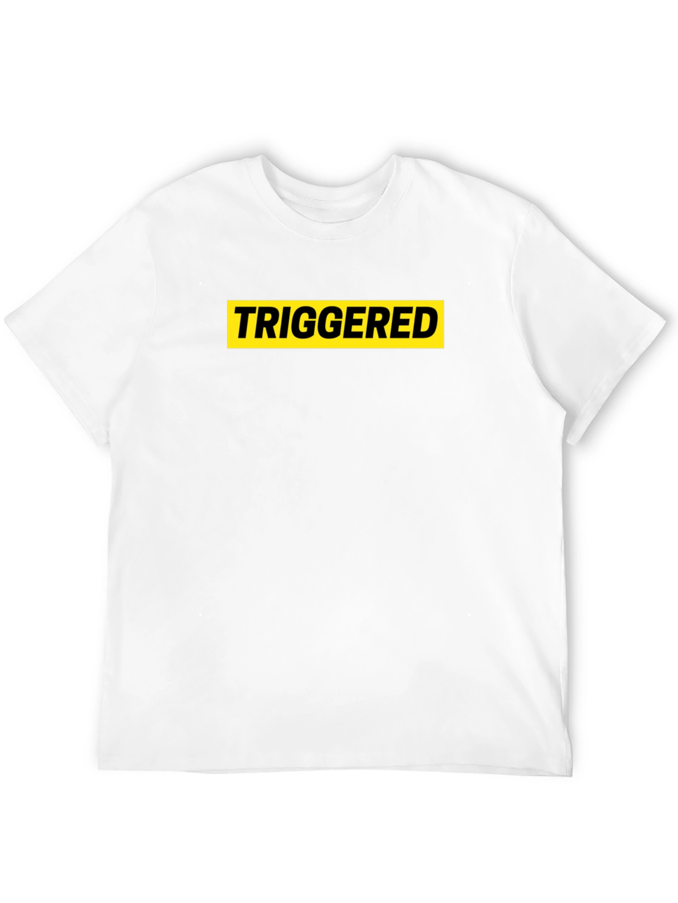 Triggered Graphic Tee - Black Cotton T-Shirt
