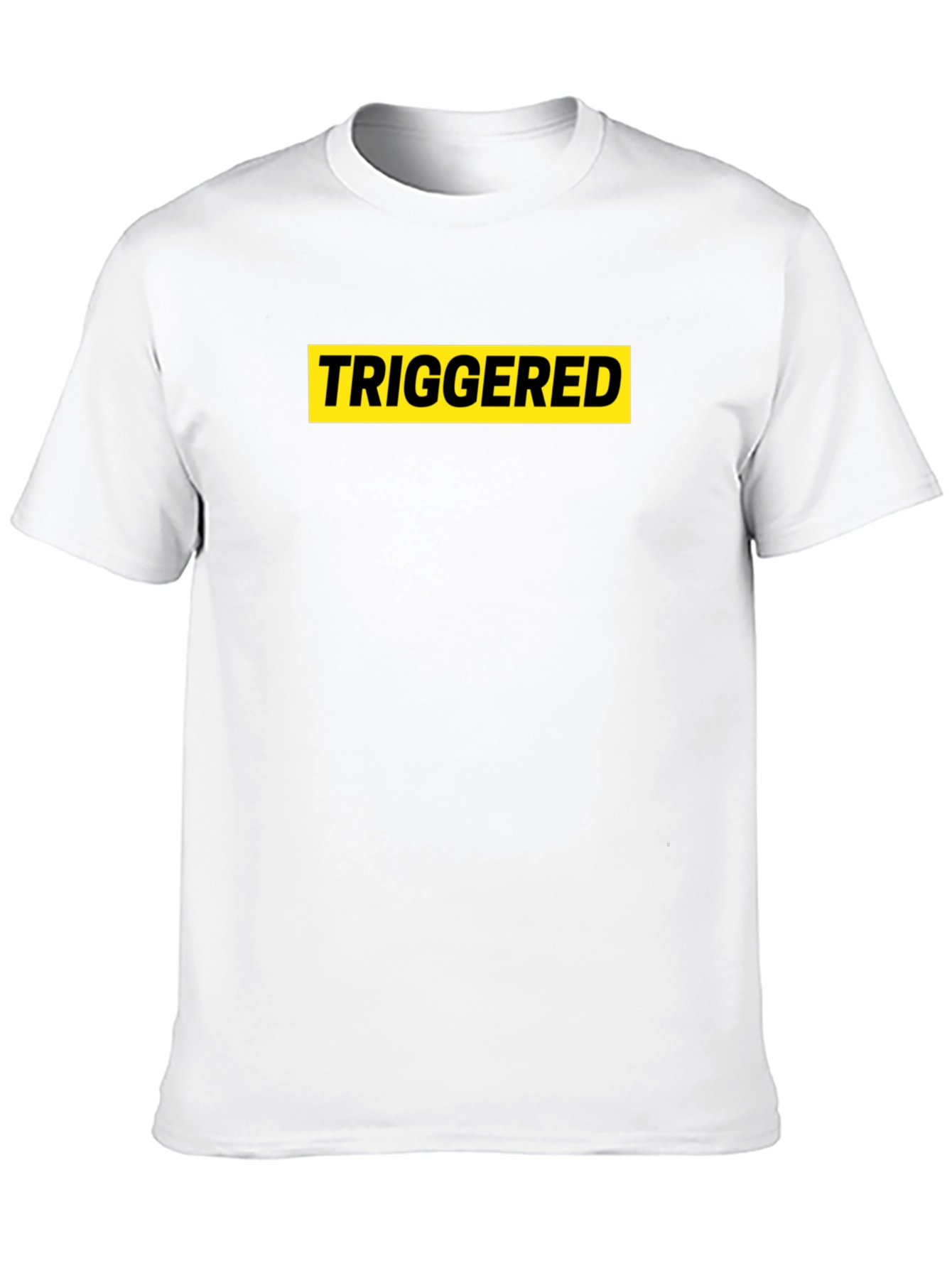 Triggered Graphic Tee - Black Cotton T-Shirt