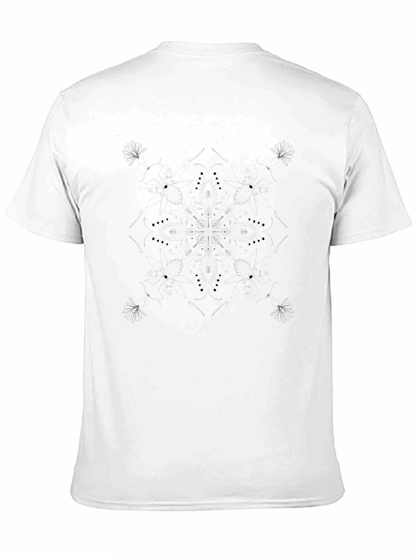 Mens Black Graphic Print T-Shirt