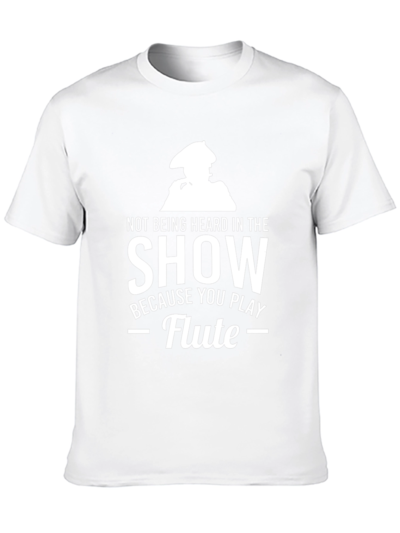 Funny Flute Player Black T-Shirt