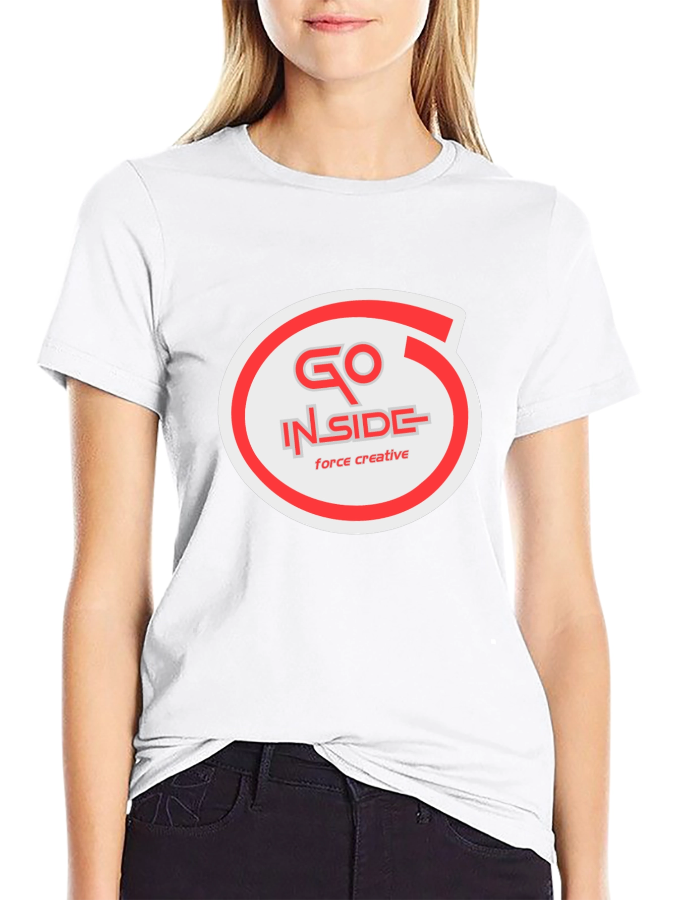 Go Inside Creative Black T-Shirt