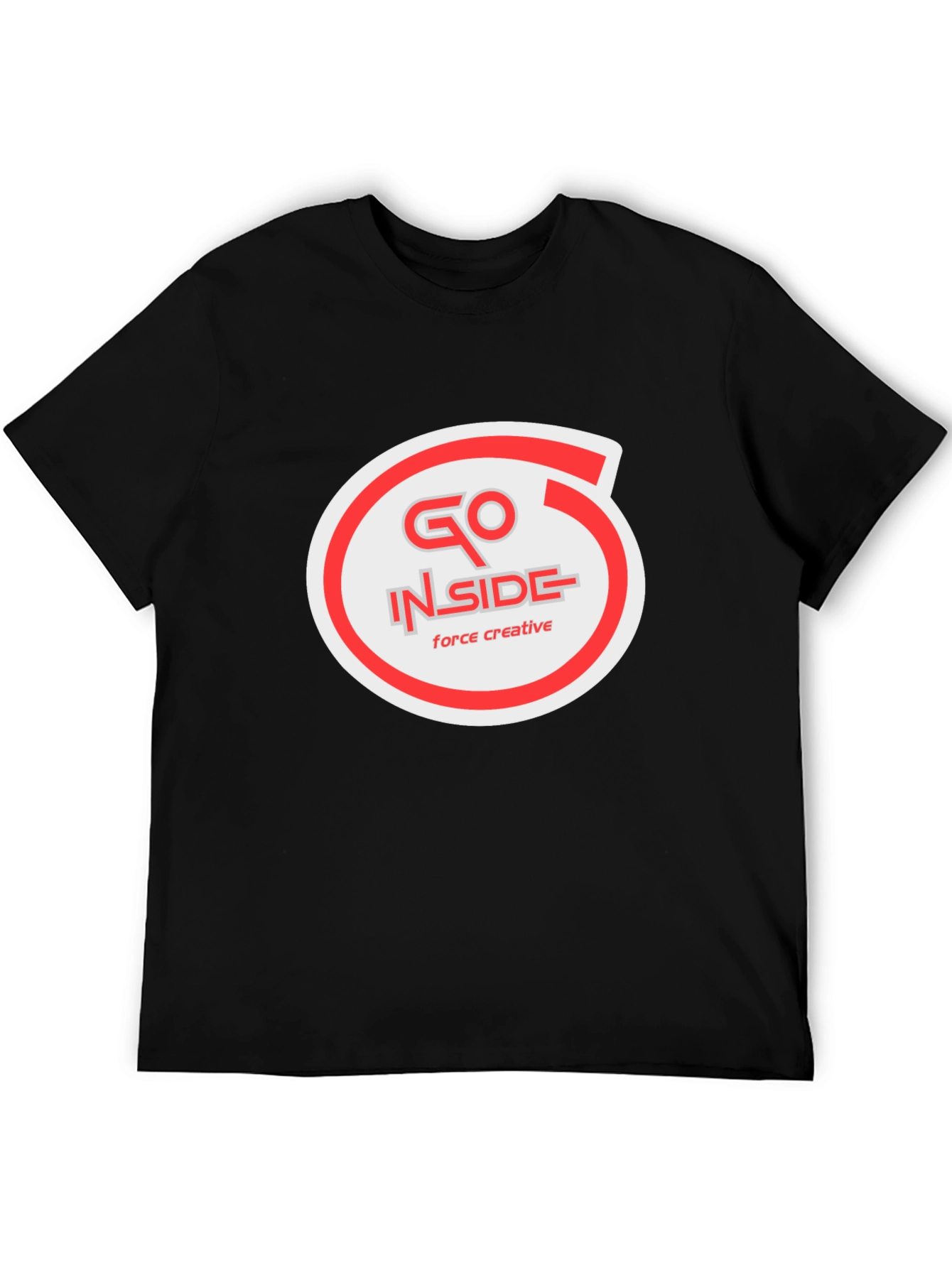Go Inside Creative Black T-Shirt