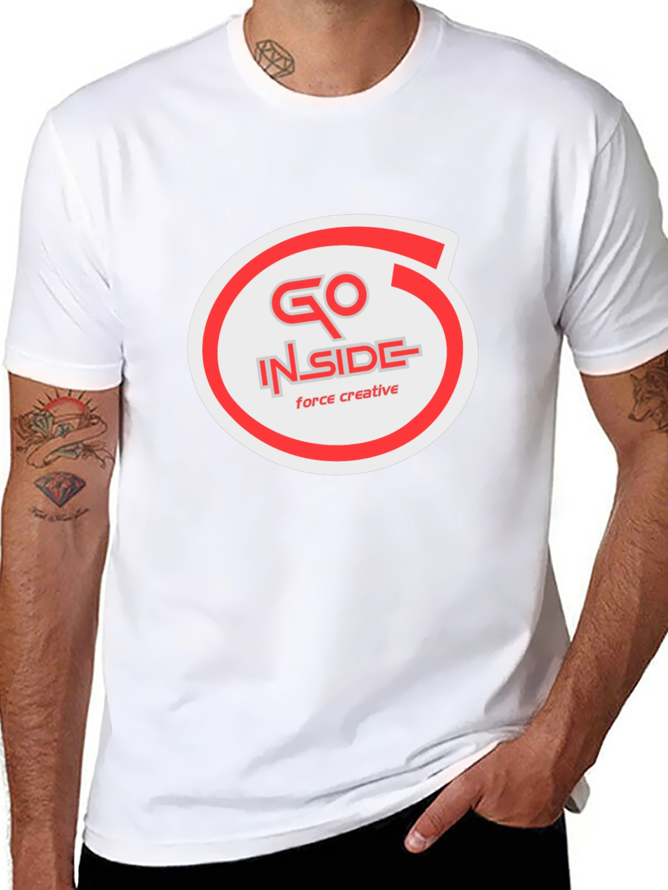 Go Inside Creative Black T-Shirt