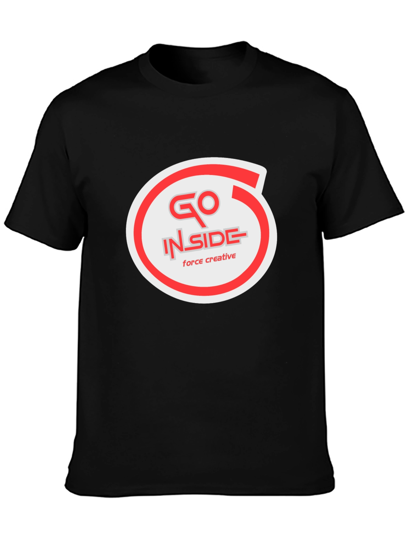 Go Inside Creative Black T-Shirt