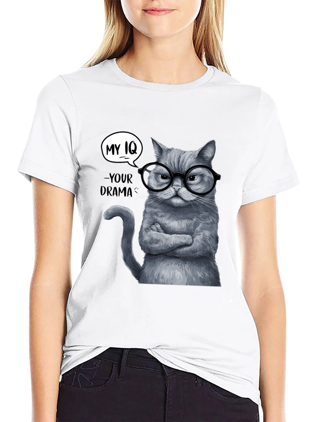 My IQ T-Shirt - Sarcastic Cat Tee