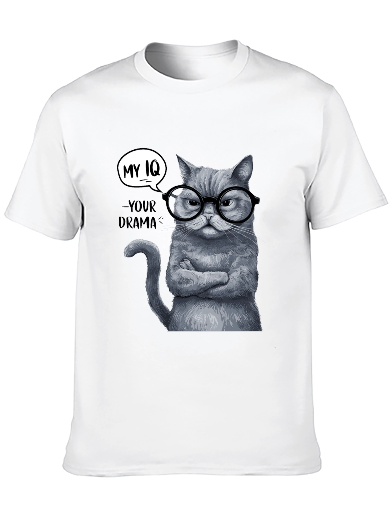 My IQ T-Shirt - Sarcastic Cat Tee