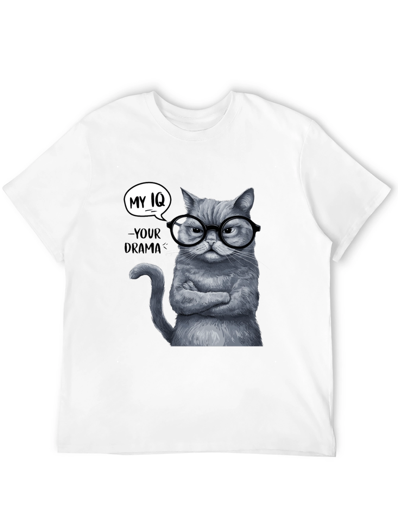 My IQ T-Shirt - Sarcastic Cat Tee