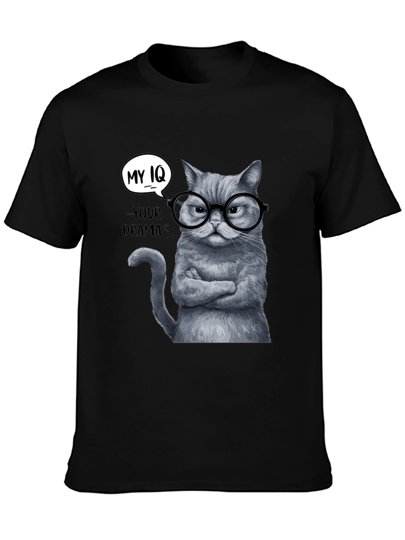 My IQ T-Shirt - Sarcastic Cat Tee