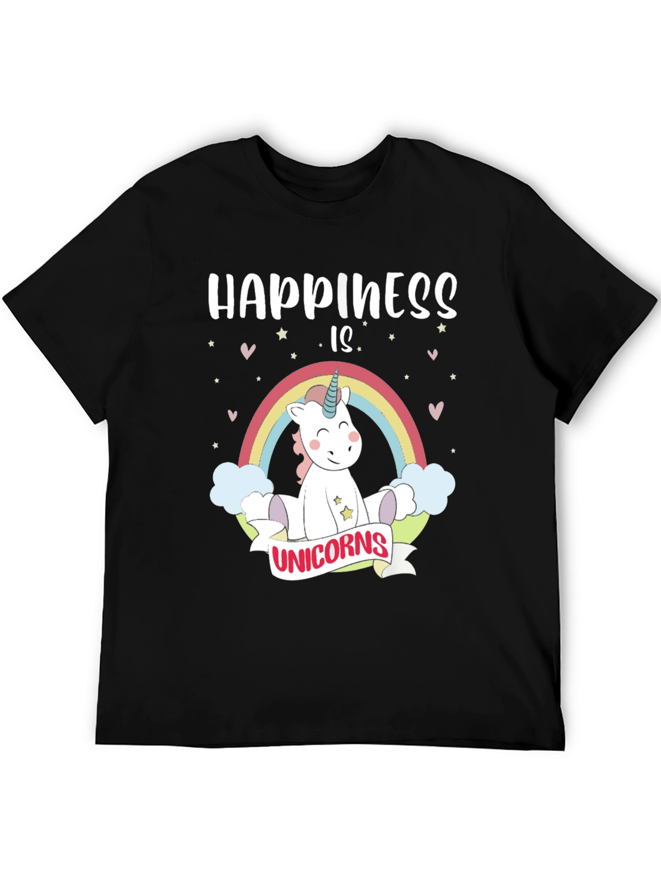 Happiness Is Unicorns Graphic T-Shirt