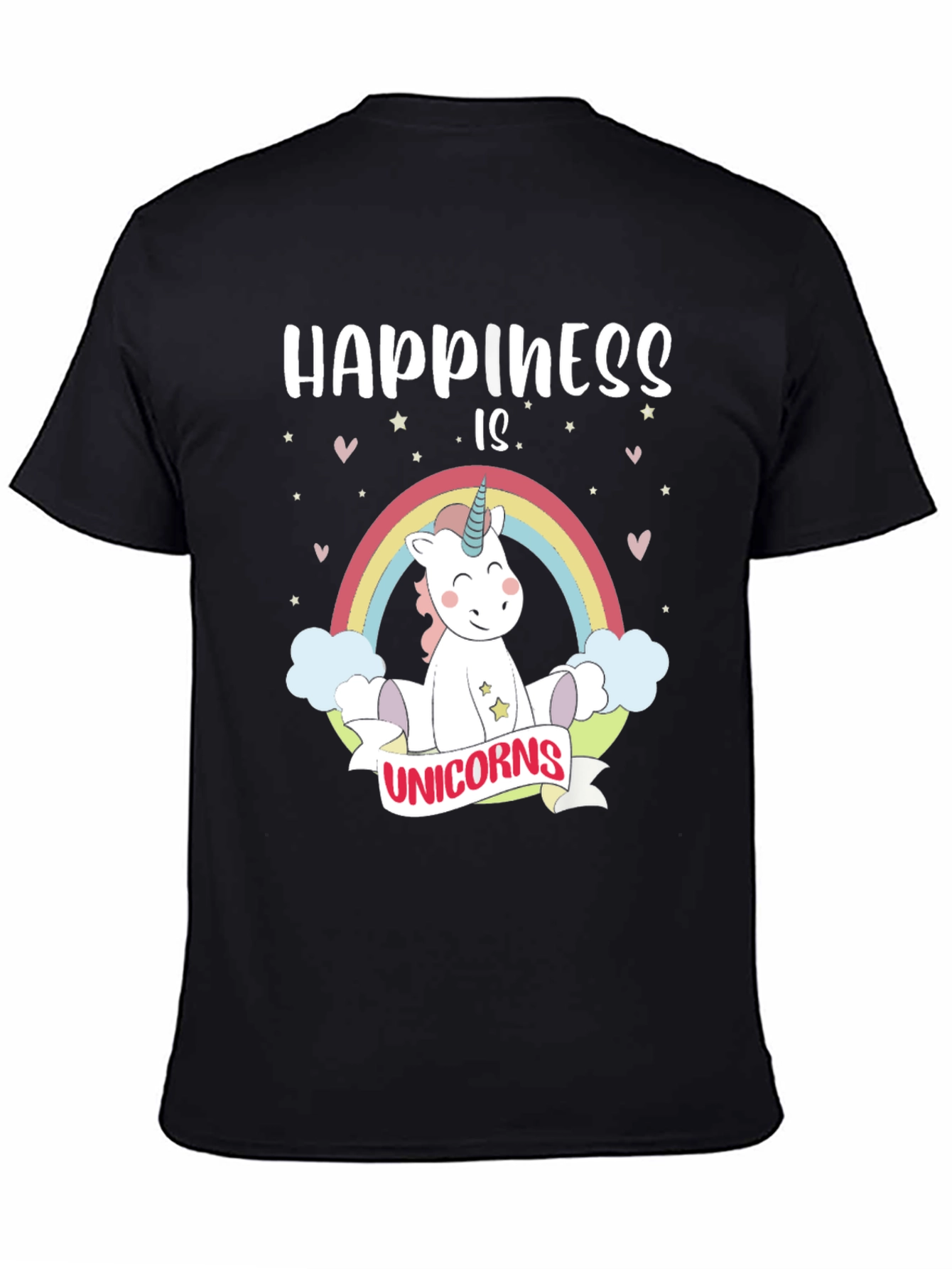 Happiness Is Unicorns Graphic T-Shirt