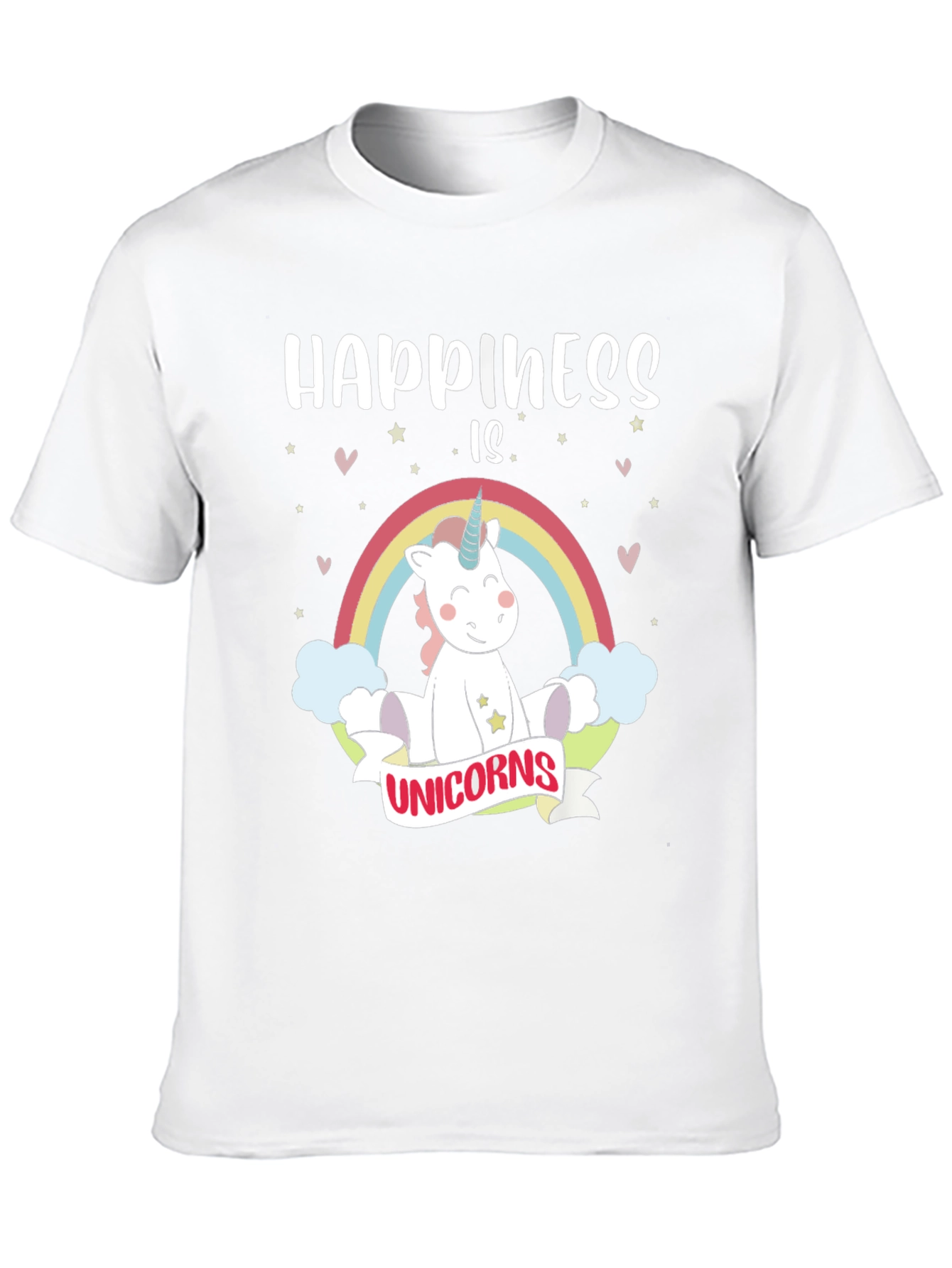 Happiness Is Unicorns Graphic T-Shirt