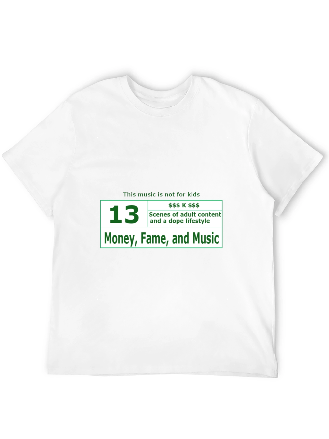 Adult Content Music Black T-Shirt