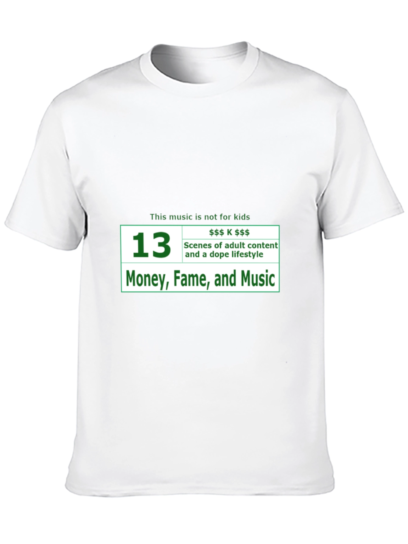 Adult Content Music Black T-Shirt