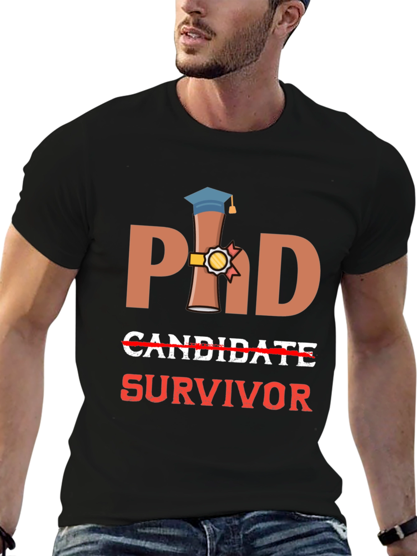 PhD Survivor T-Shirt - Graduation Gift