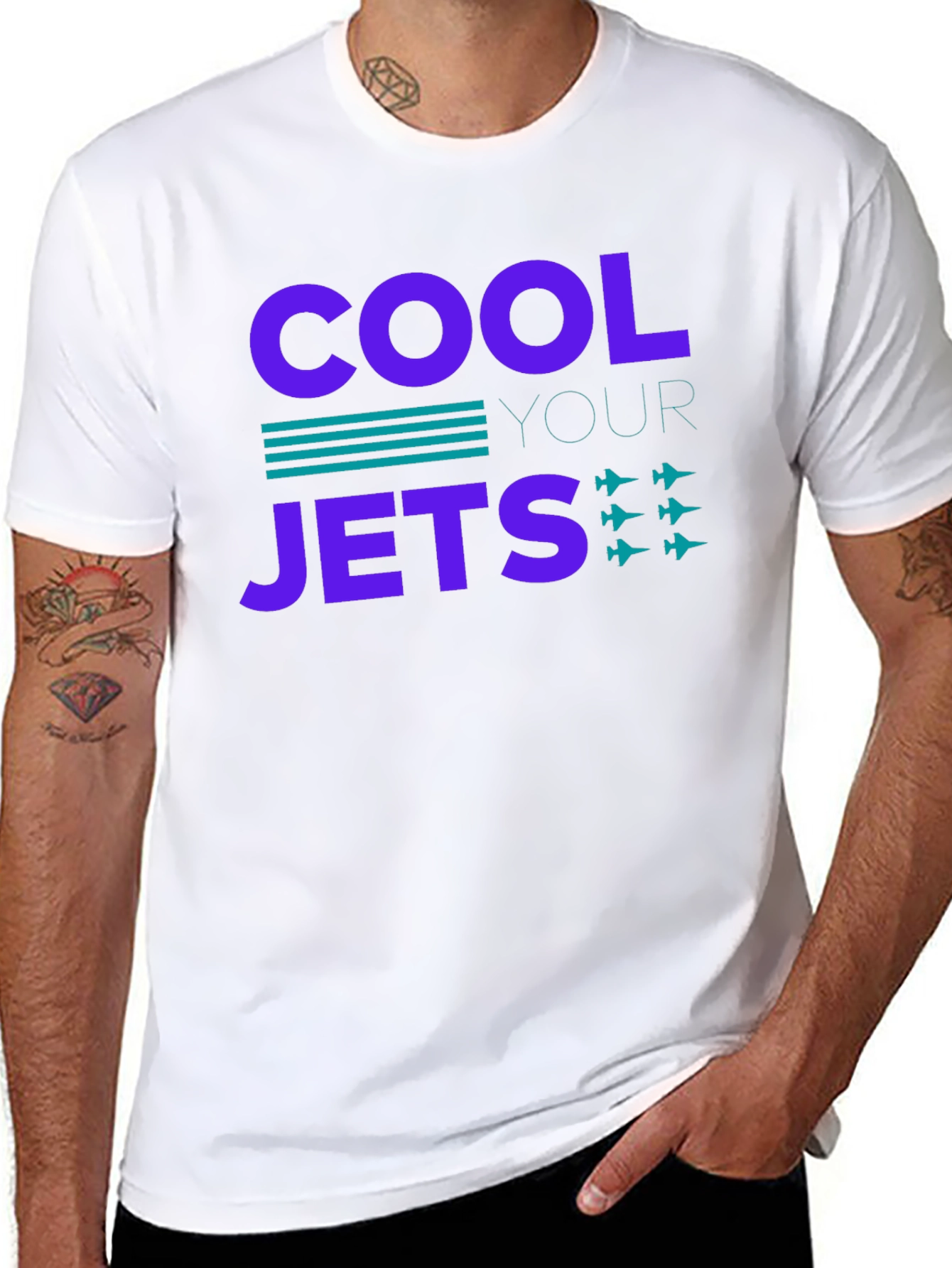 Cool Your Jets Graphic T-Shirt - Black