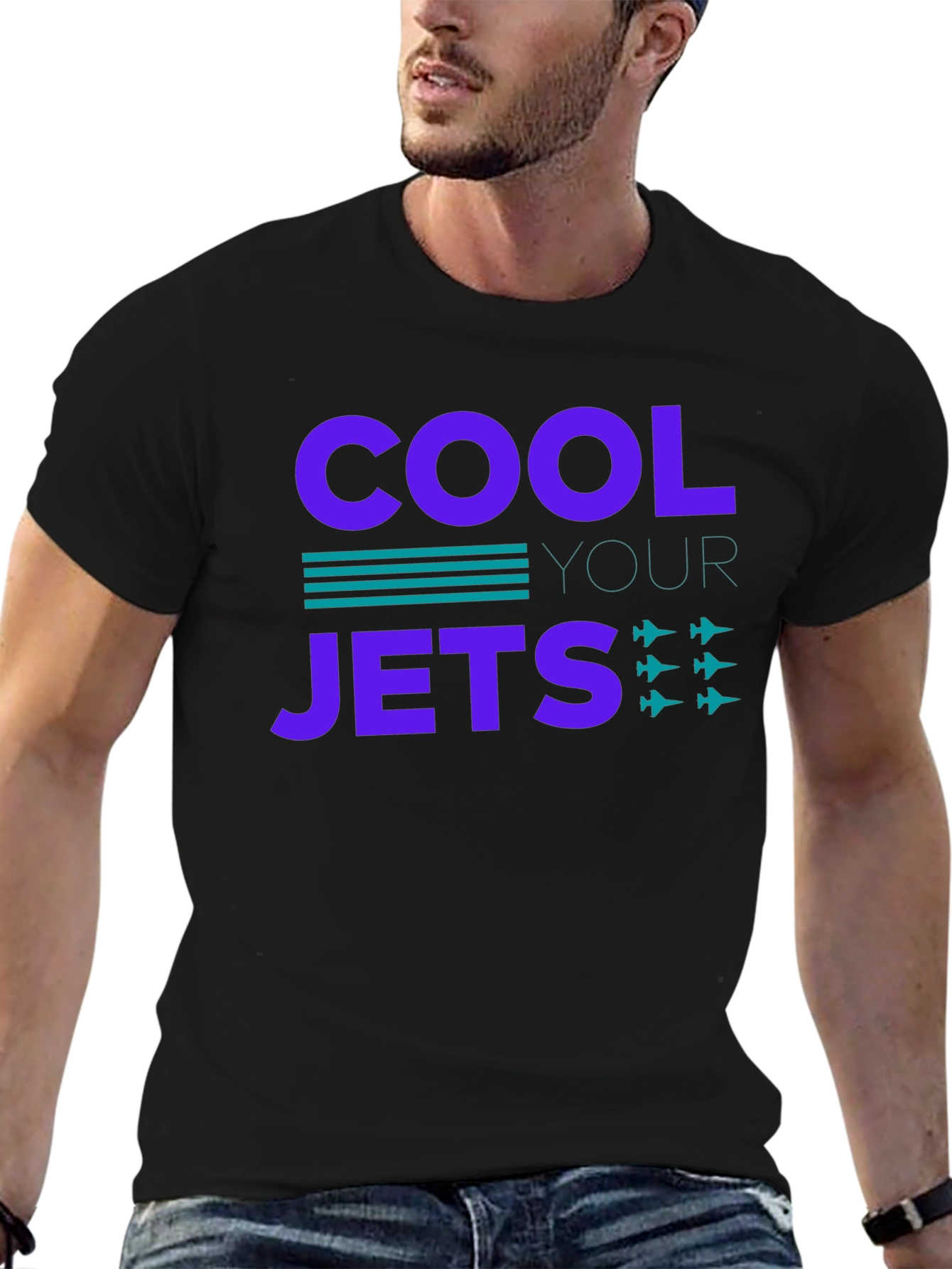 Cool Your Jets Graphic T-Shirt - Black
