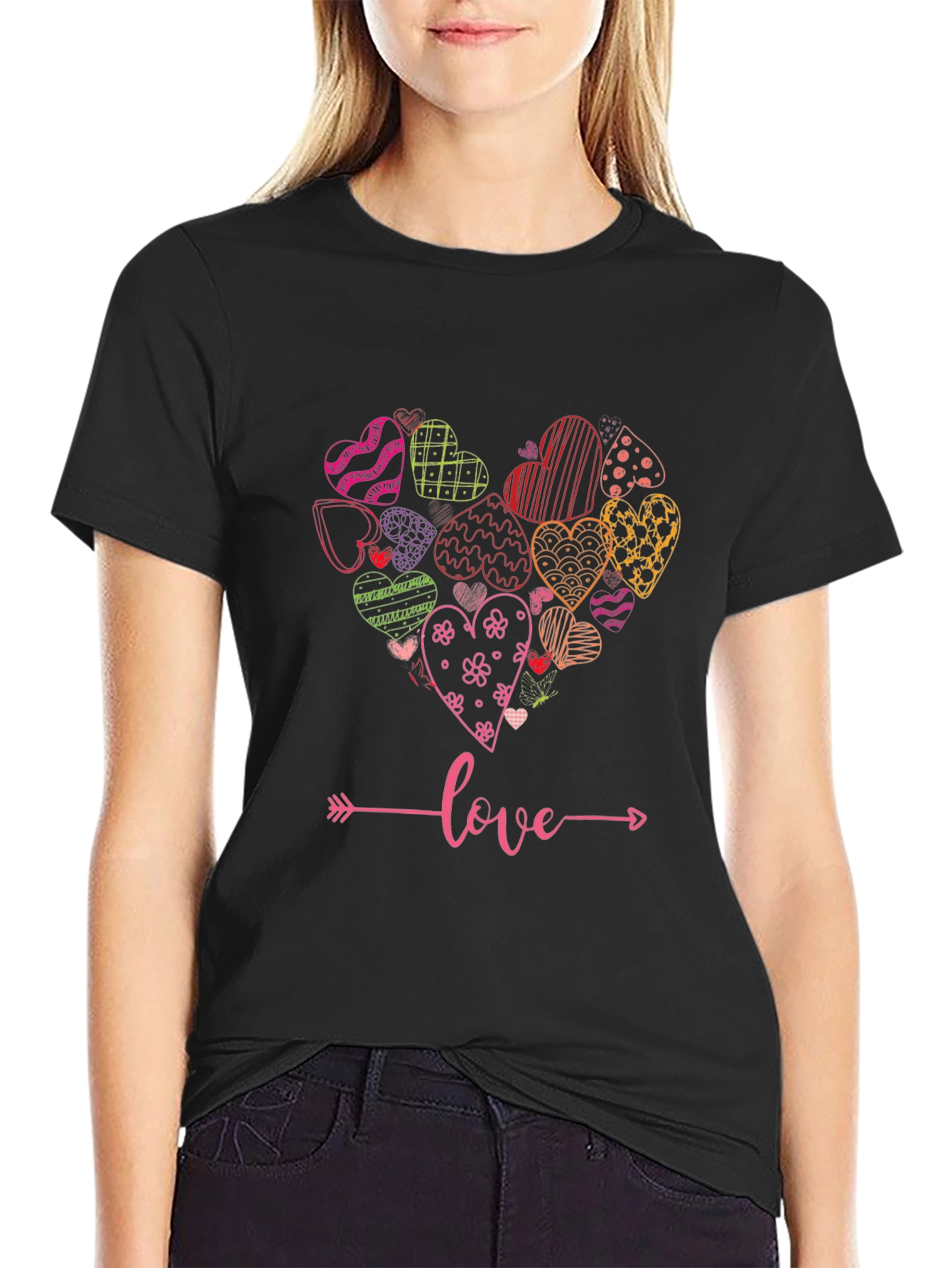 Heart Love Graphic Tee - Stylish Unisex T-Shirt