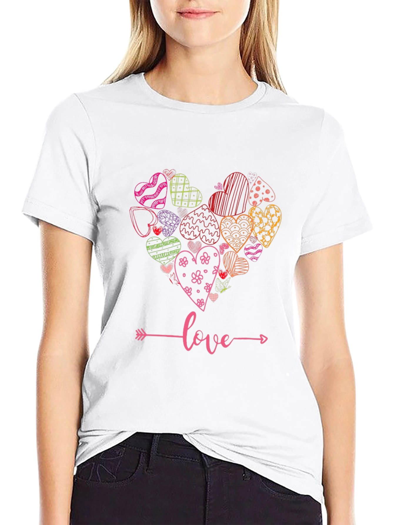 Heart Love Graphic Tee - Stylish Unisex T-Shirt