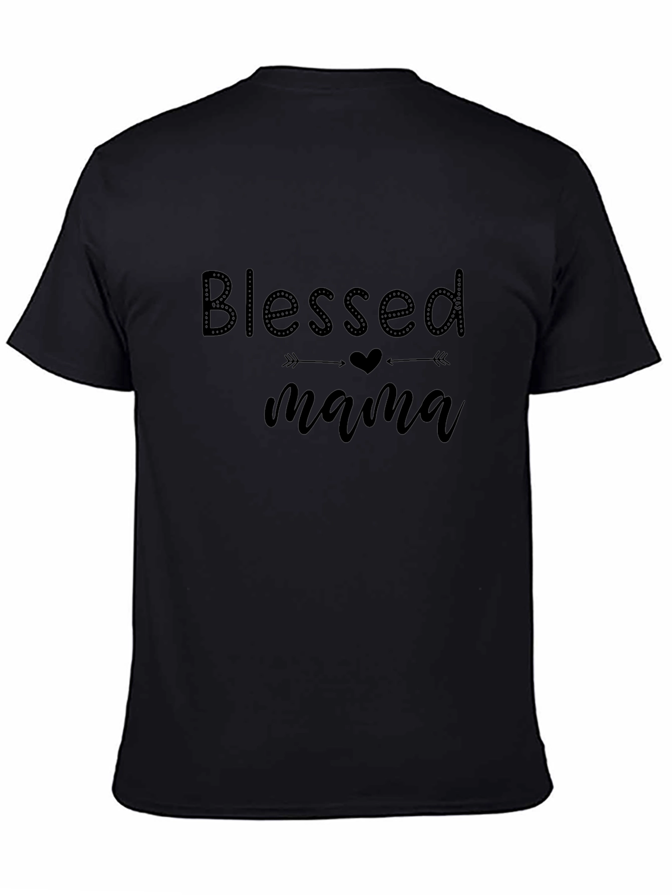 Blessed Mama Black T-Shirt