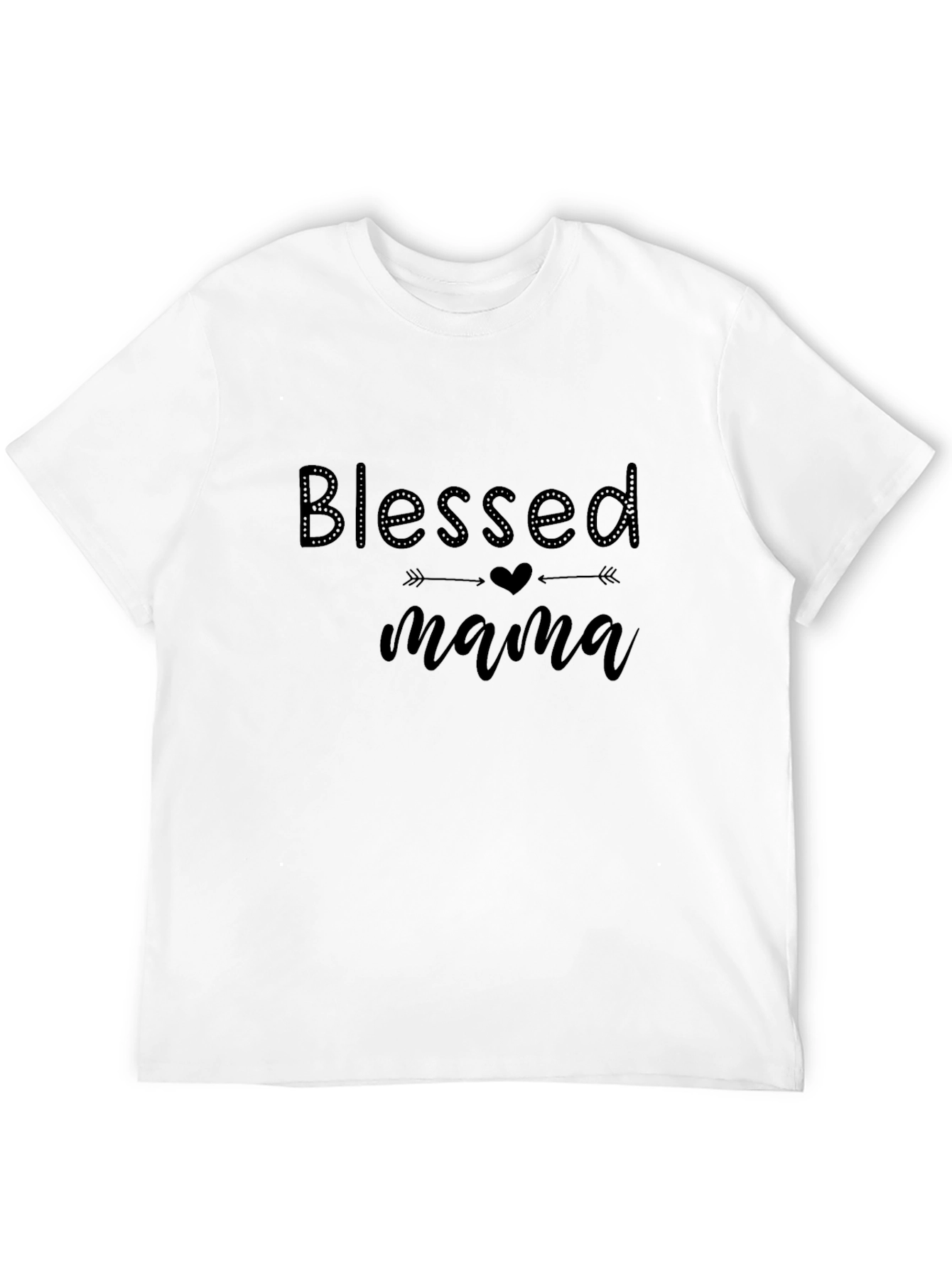 Blessed Mama Black T-Shirt
