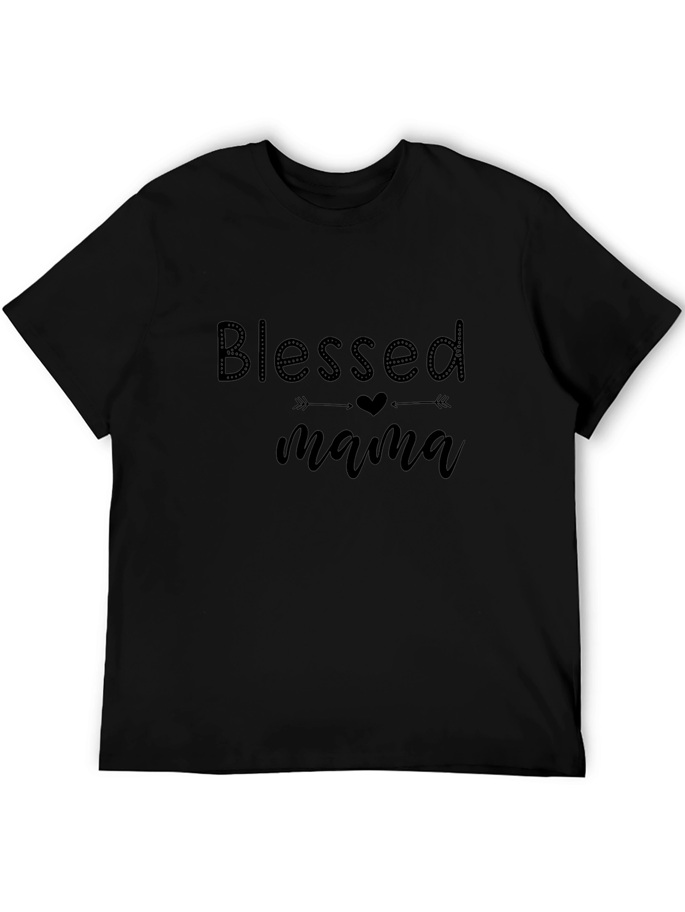 Blessed Mama Black T-Shirt