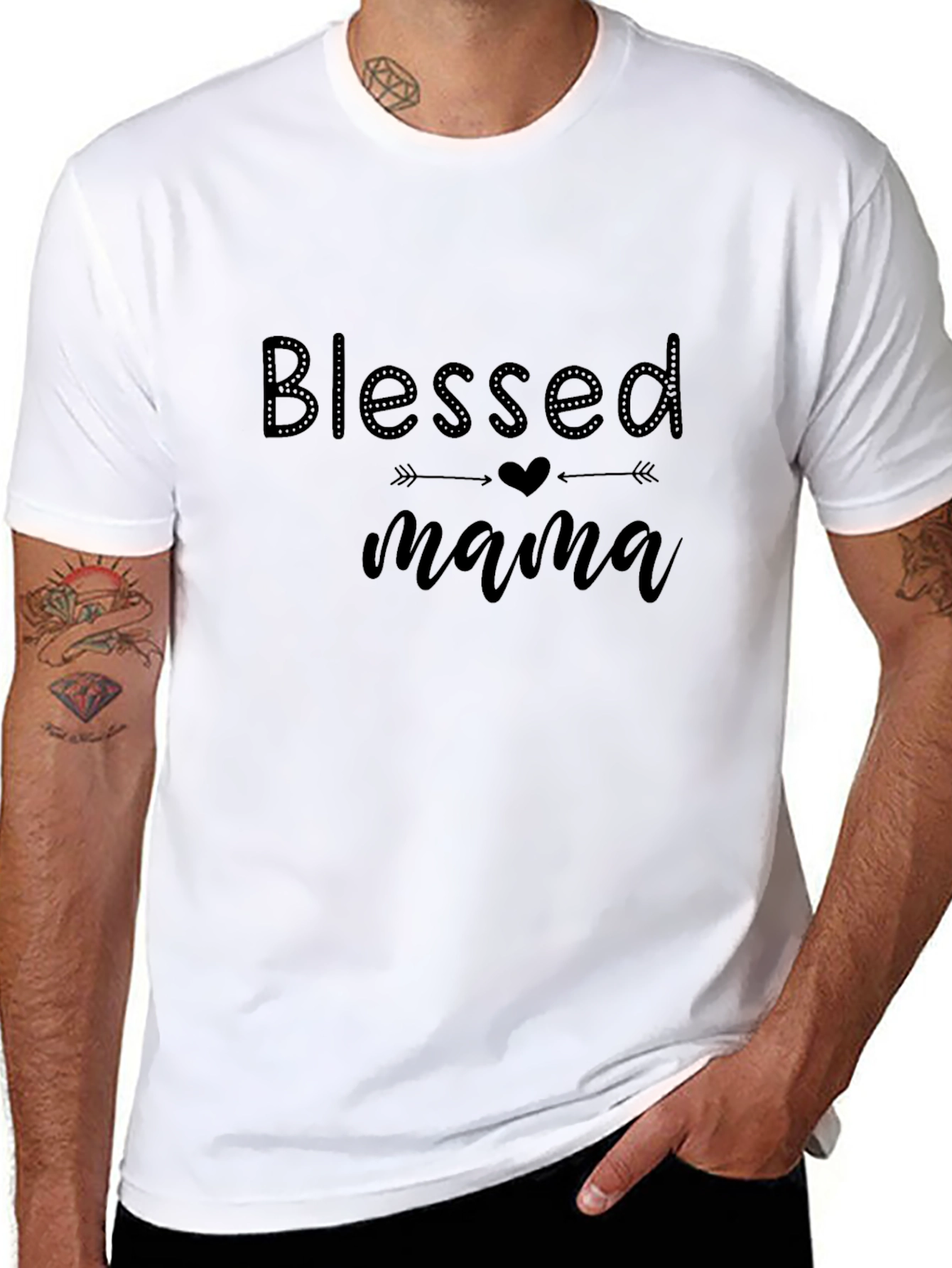 Blessed Mama Black T-Shirt