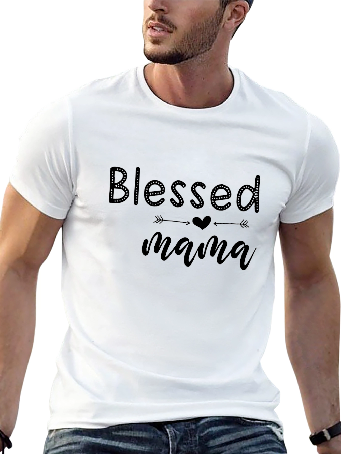 Blessed Mama Black T-Shirt