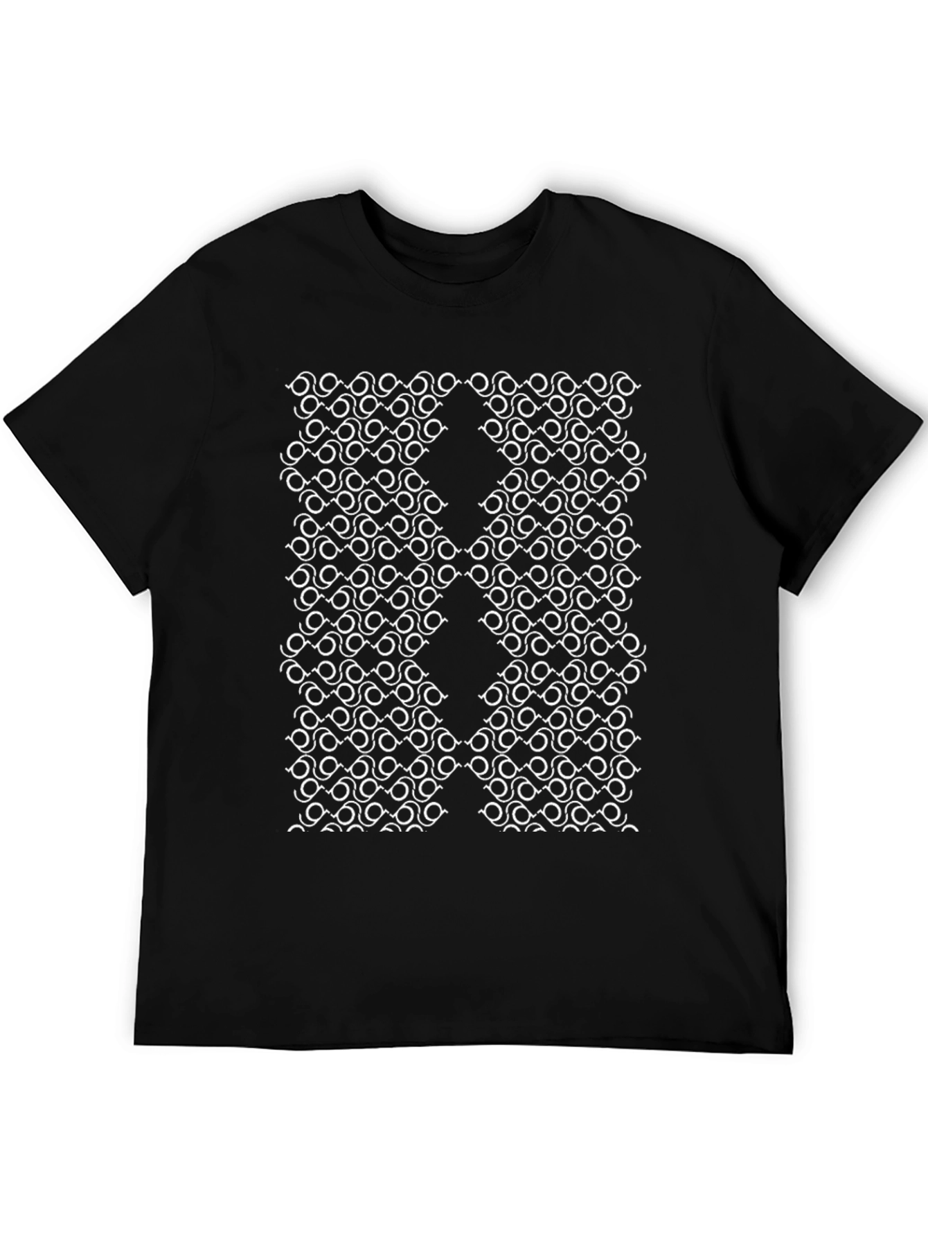Optical Illusion Black T-Shirt