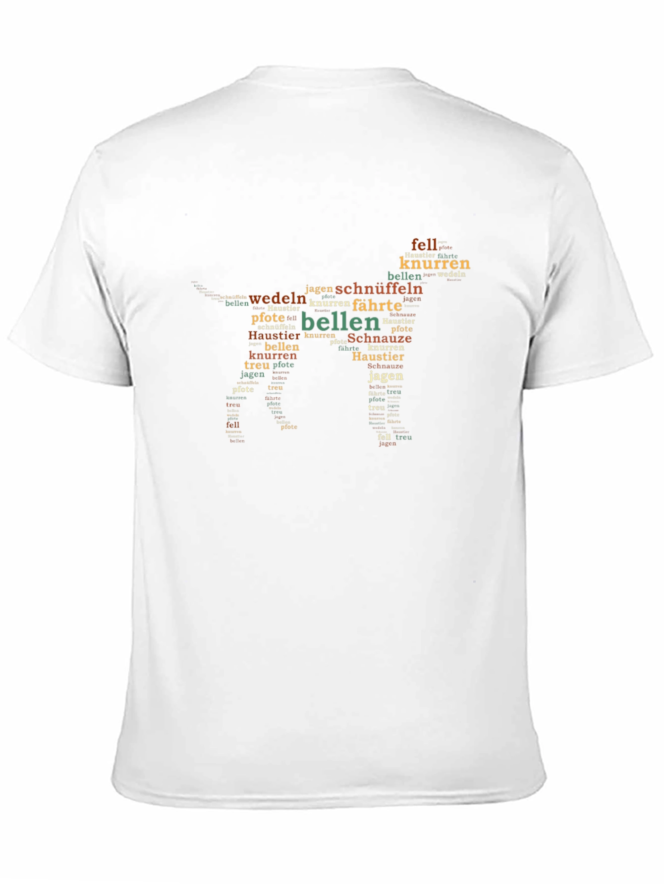 Dog Word Art T-Shirt - German Language