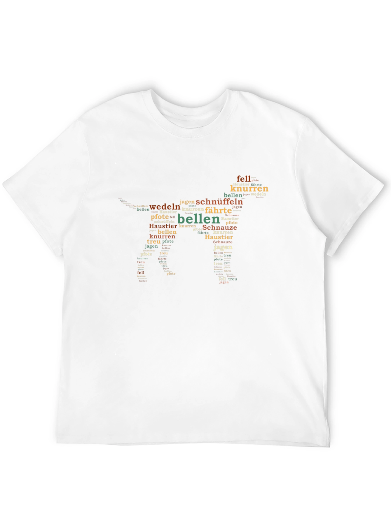 Dog Word Art T-Shirt - German Language