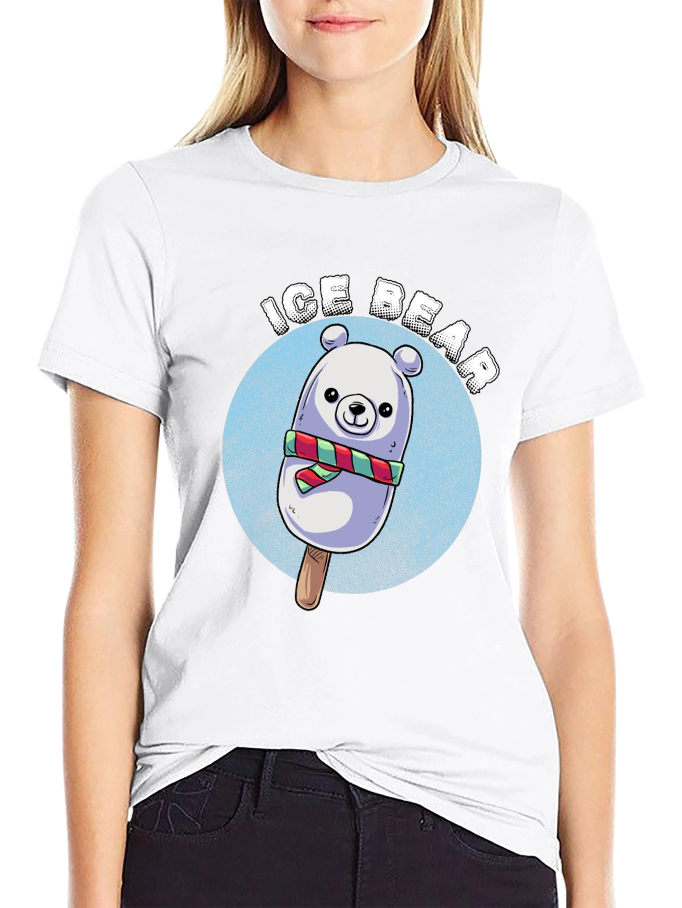 Ice Bear Popsicle Graphic T-Shirt